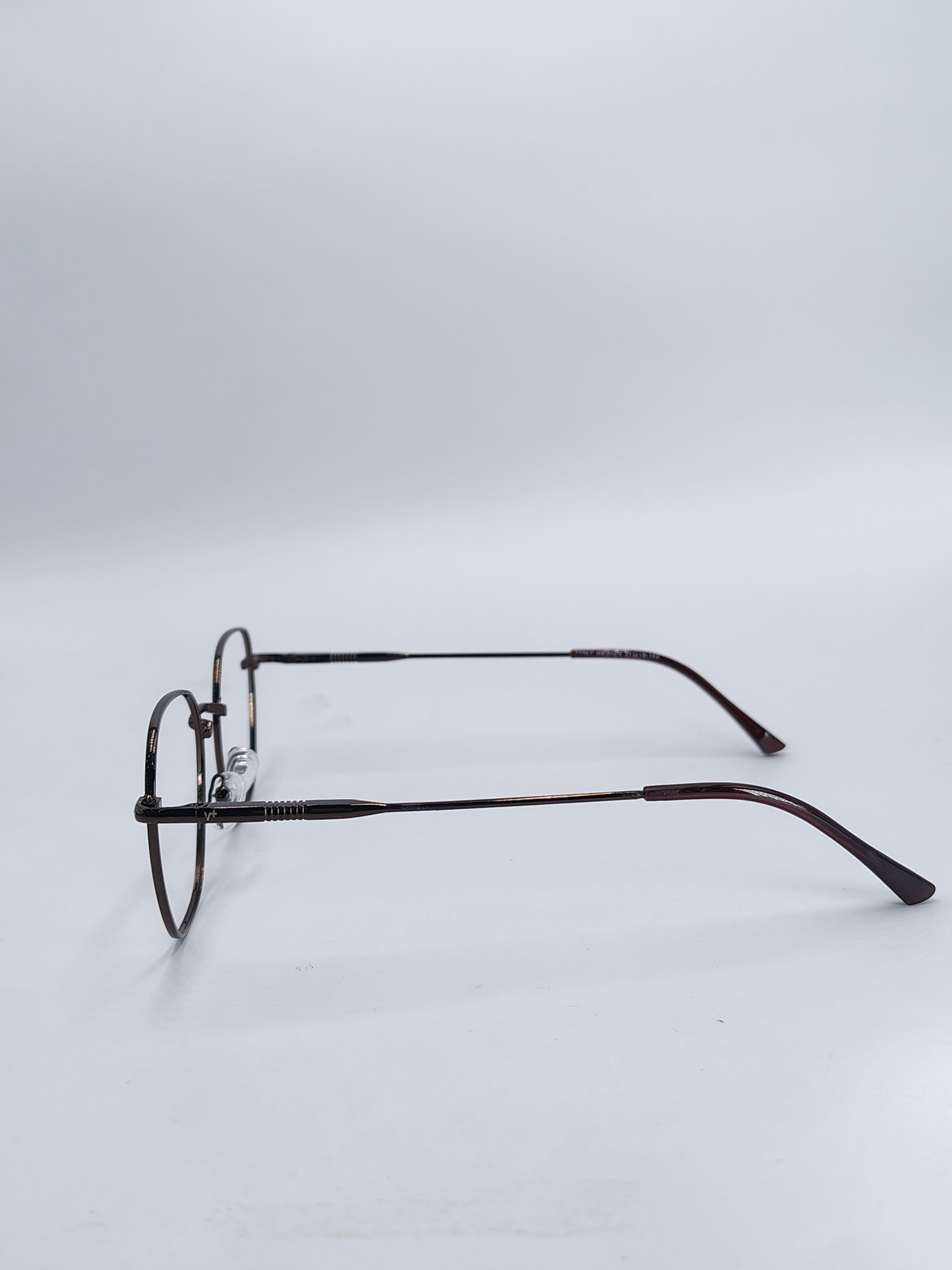 vision plus brown metallic frame