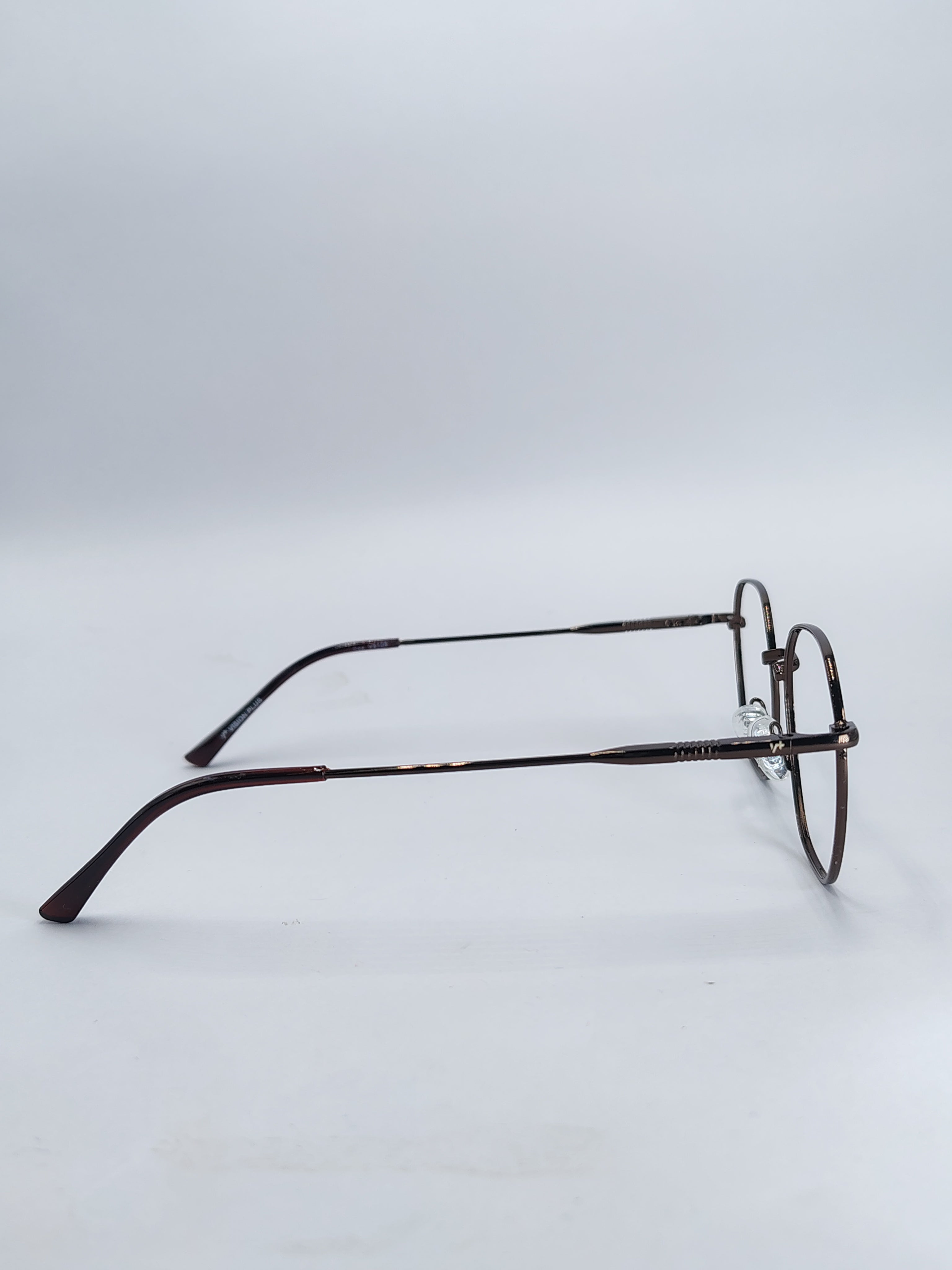 vision plus brown metallic frame