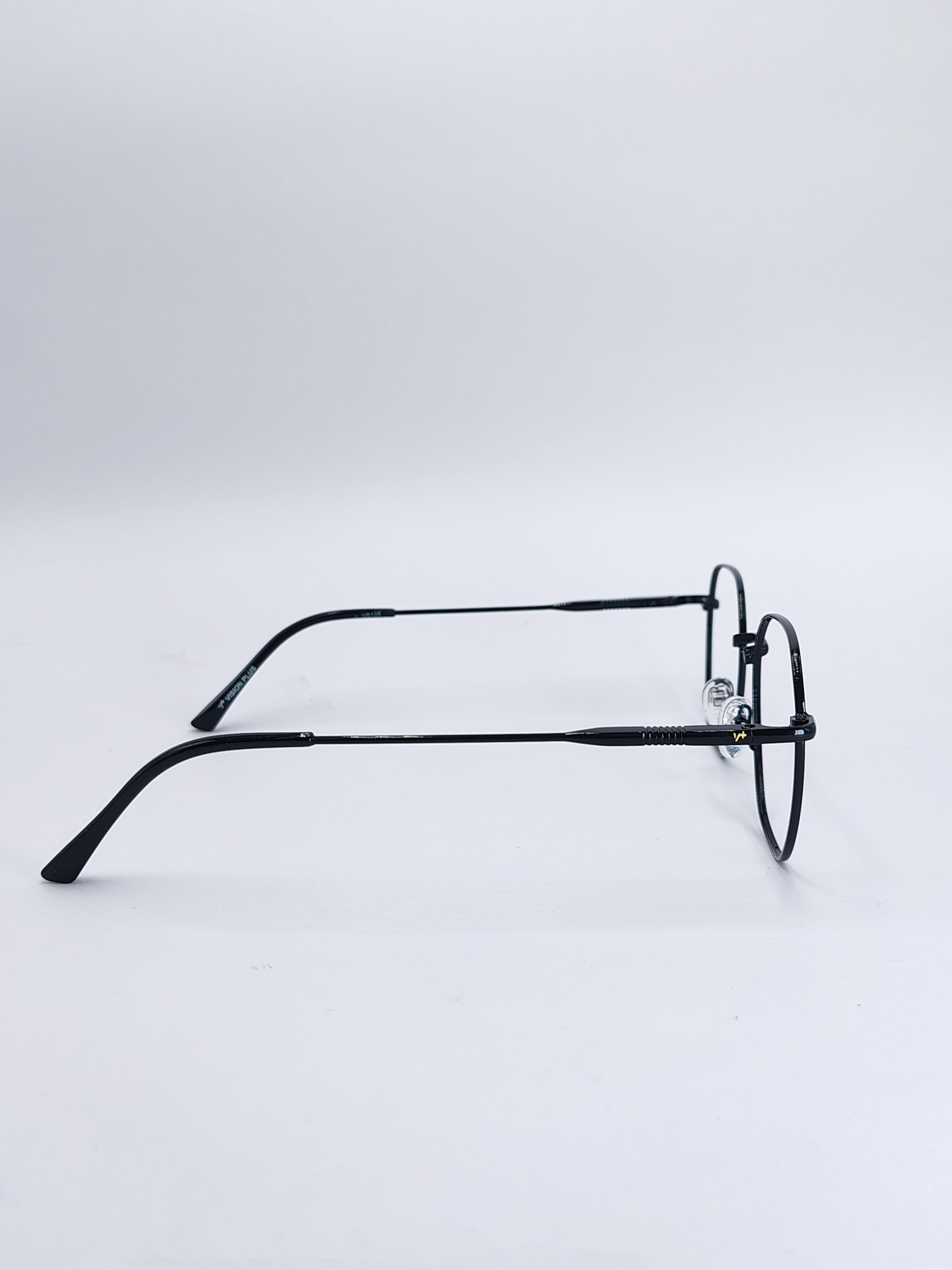 vision plus full black metallic frame