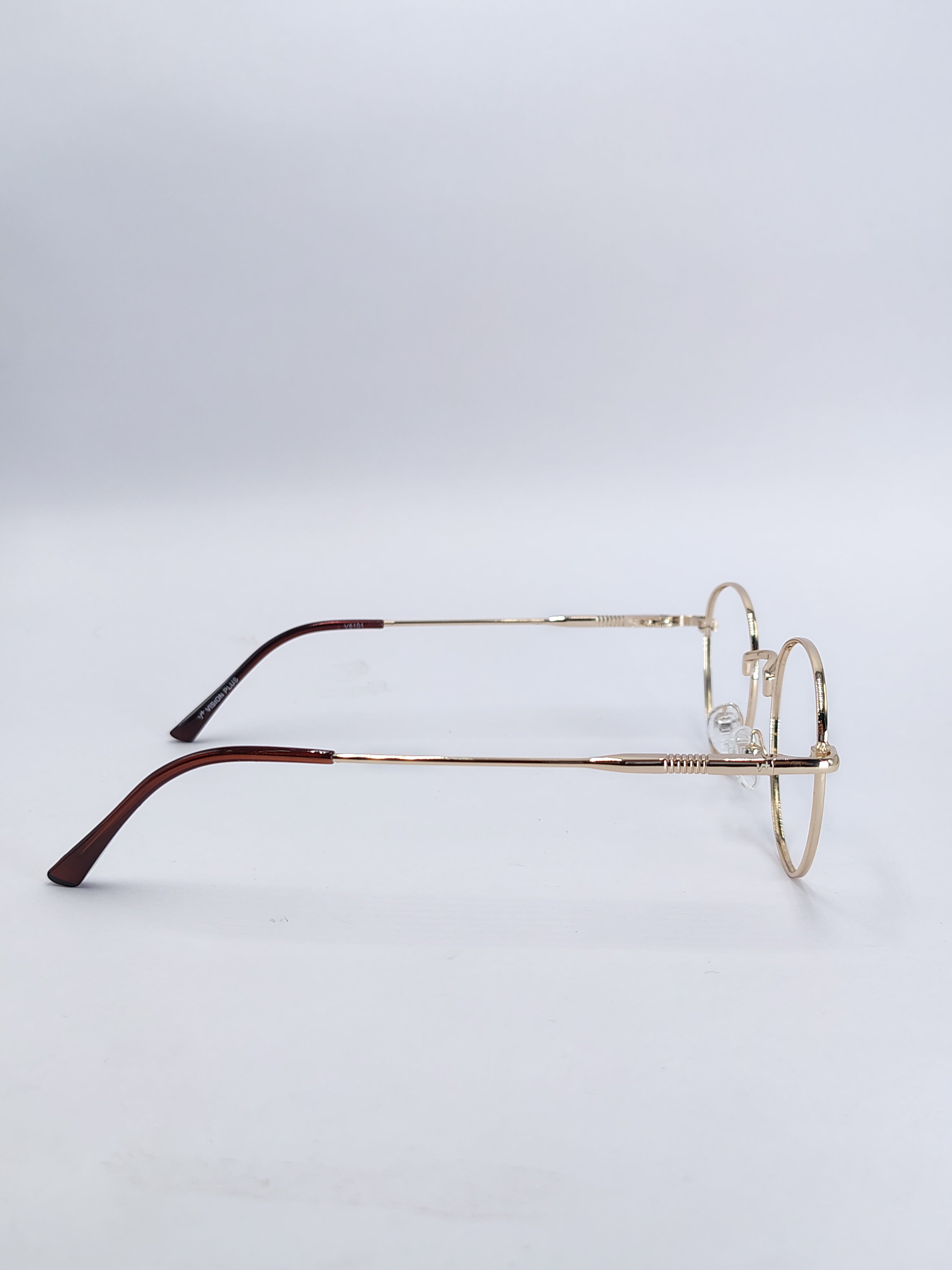 vision plus golden metallic frame