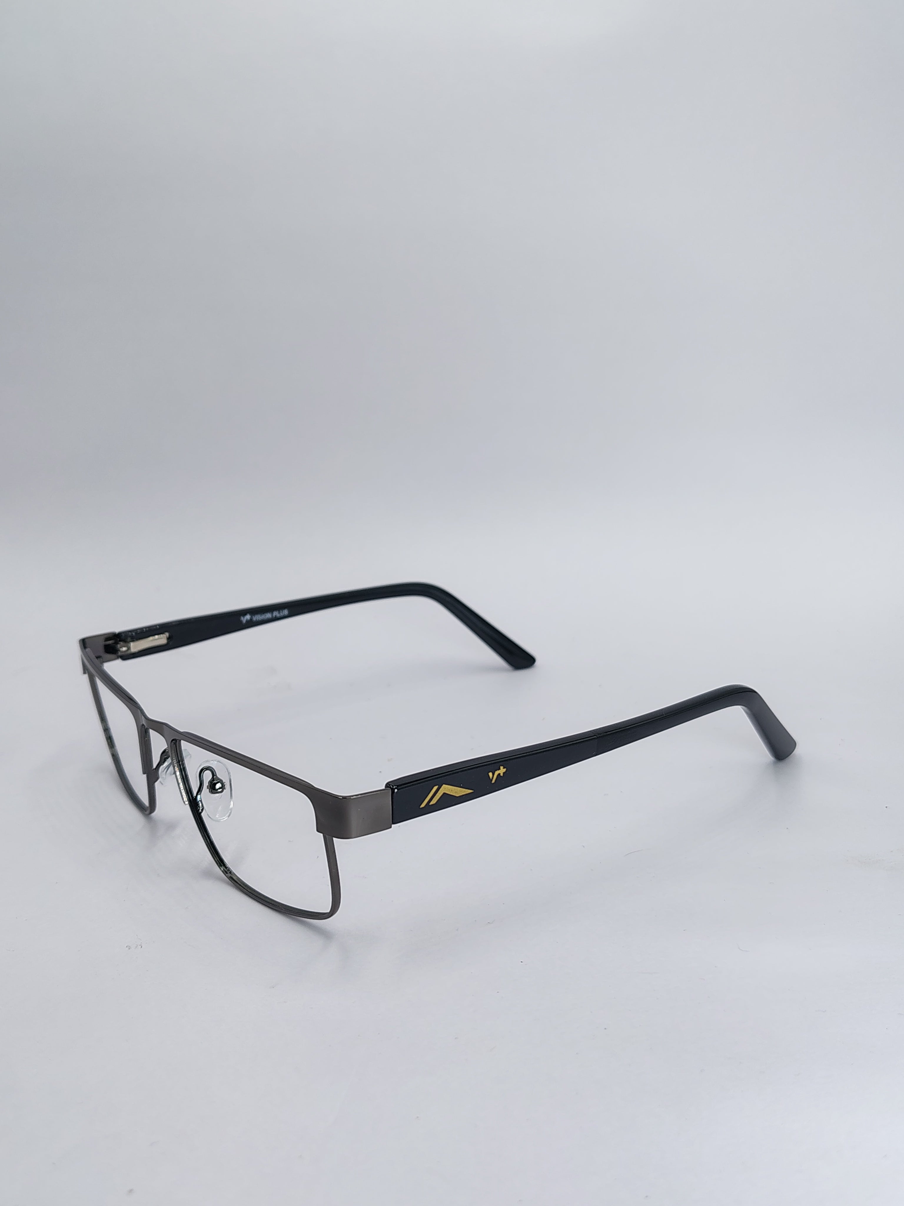vision plus metallic gray frame