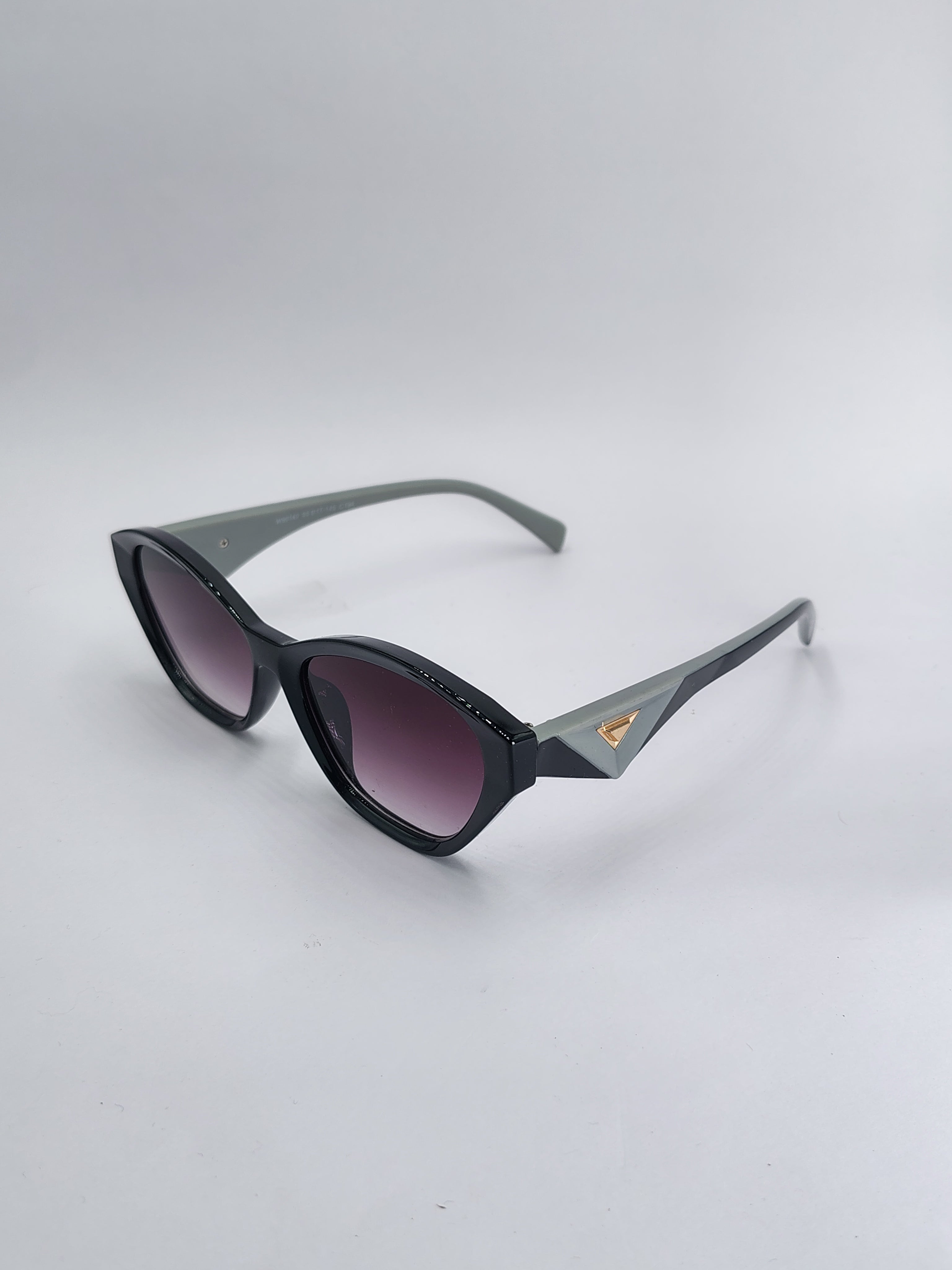 vision plus black and silver woman sunglasses