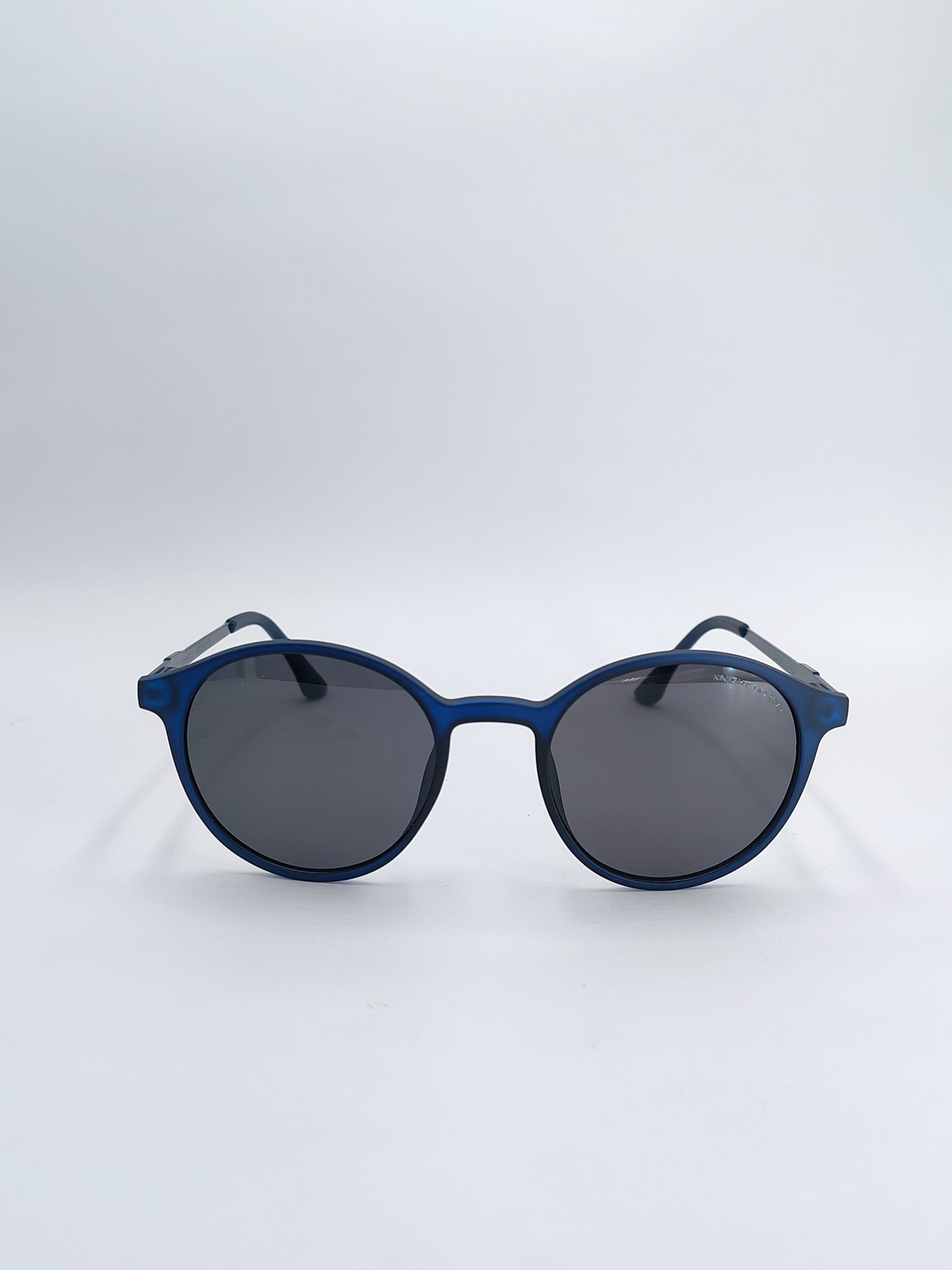 vision plus dark blue polarized metal sunglasses