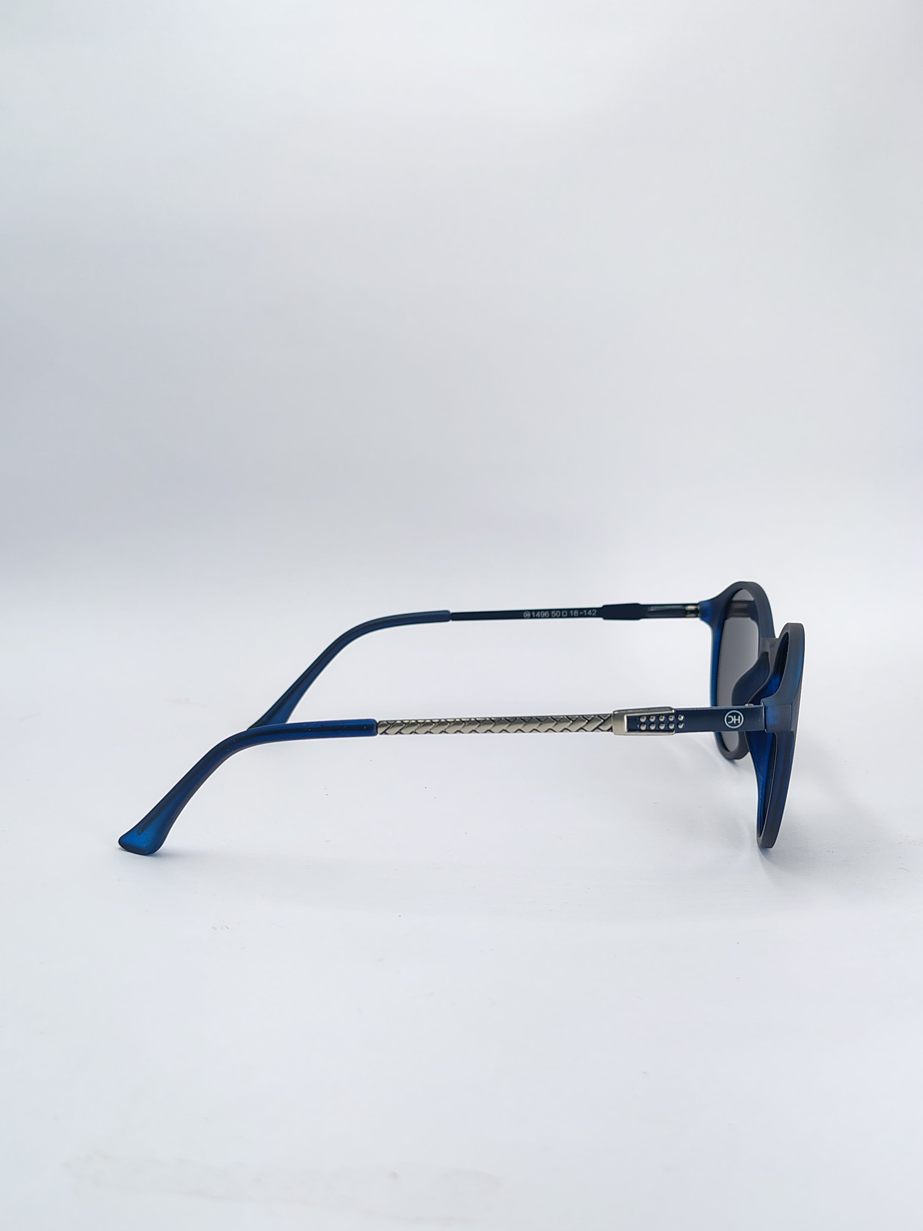 vision plus dark blue polarized metal sunglasses