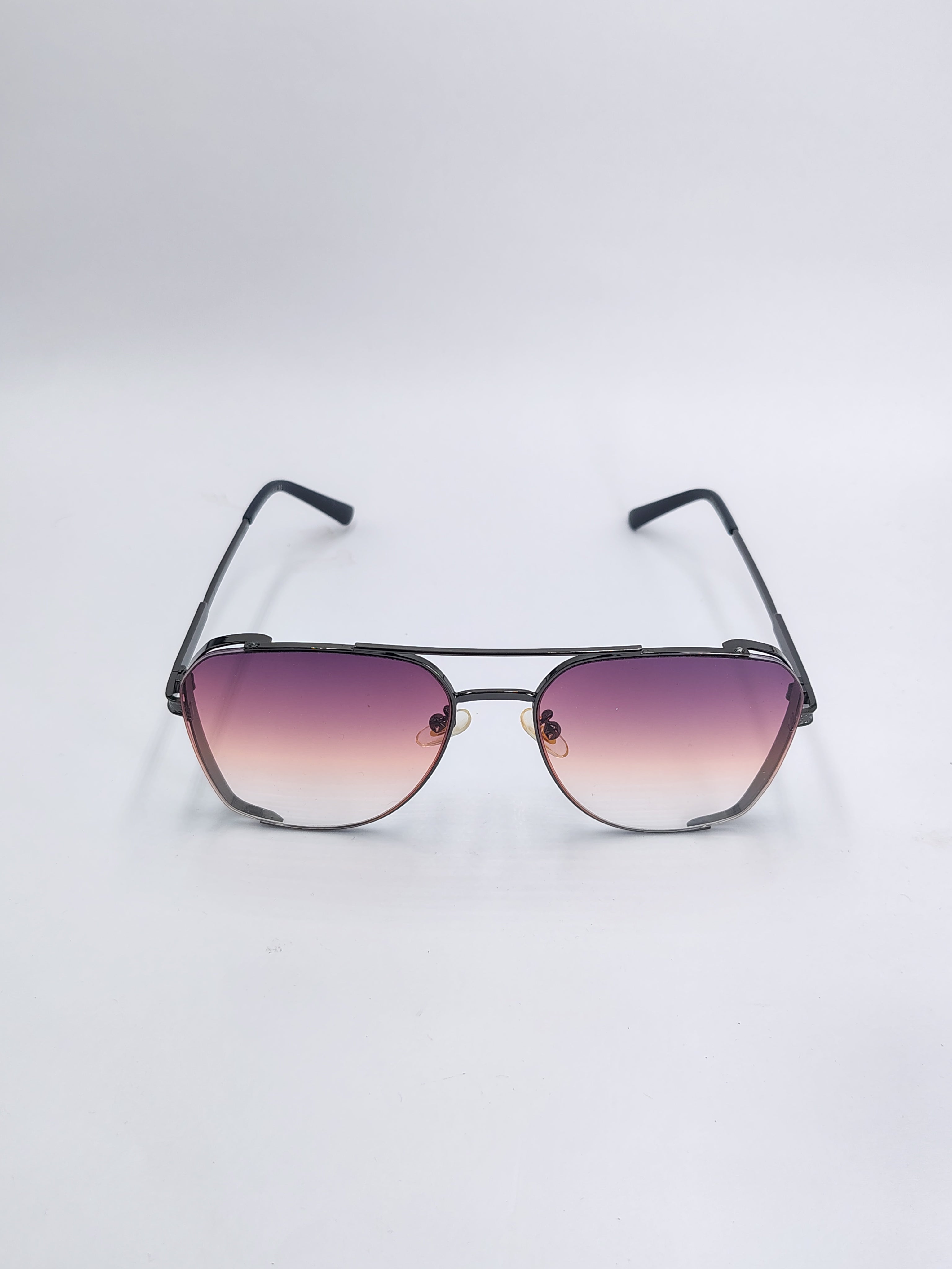 vision plus maroon shade metal sunglasses