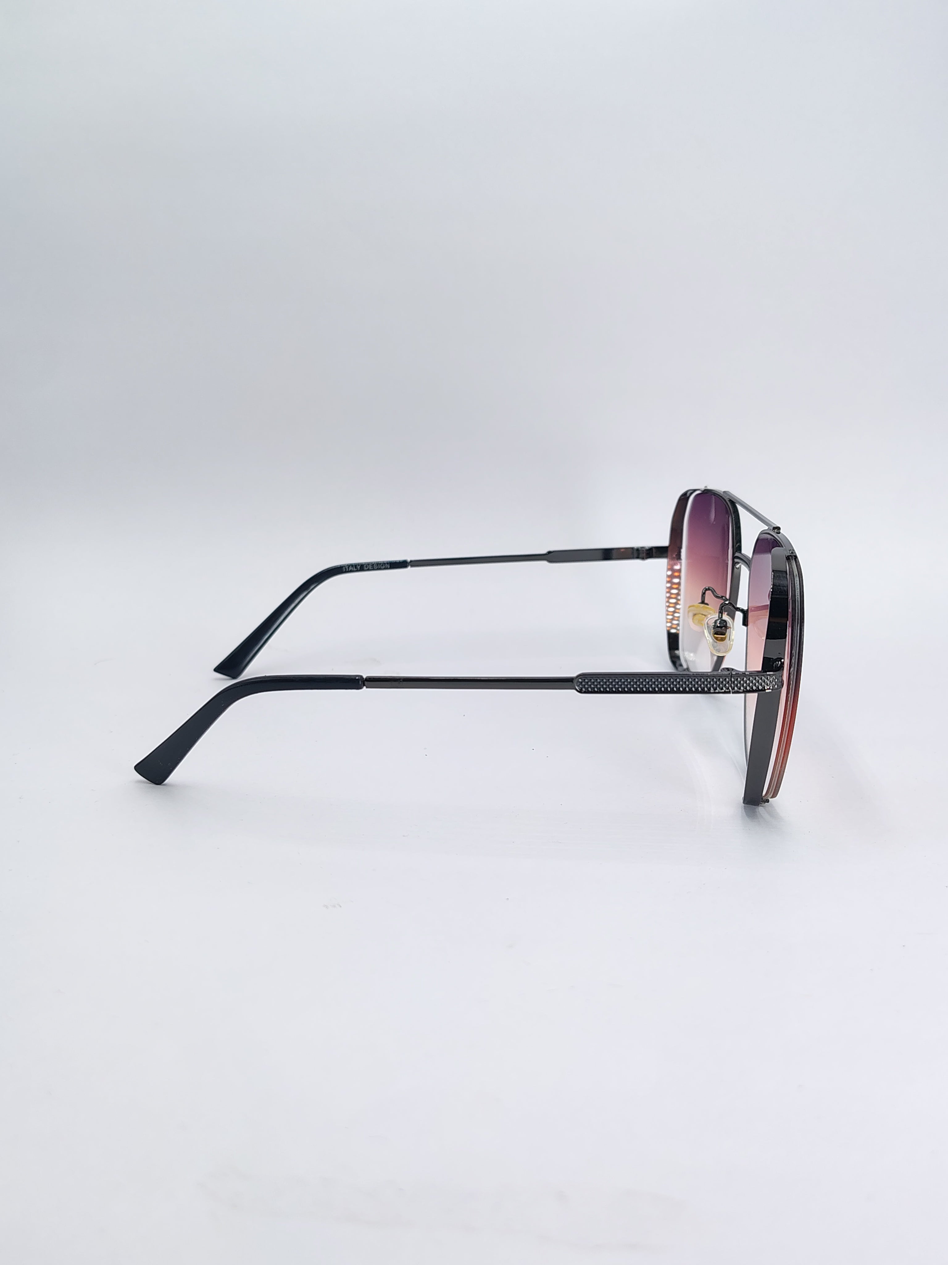 vision plus maroon shade metal sunglasses