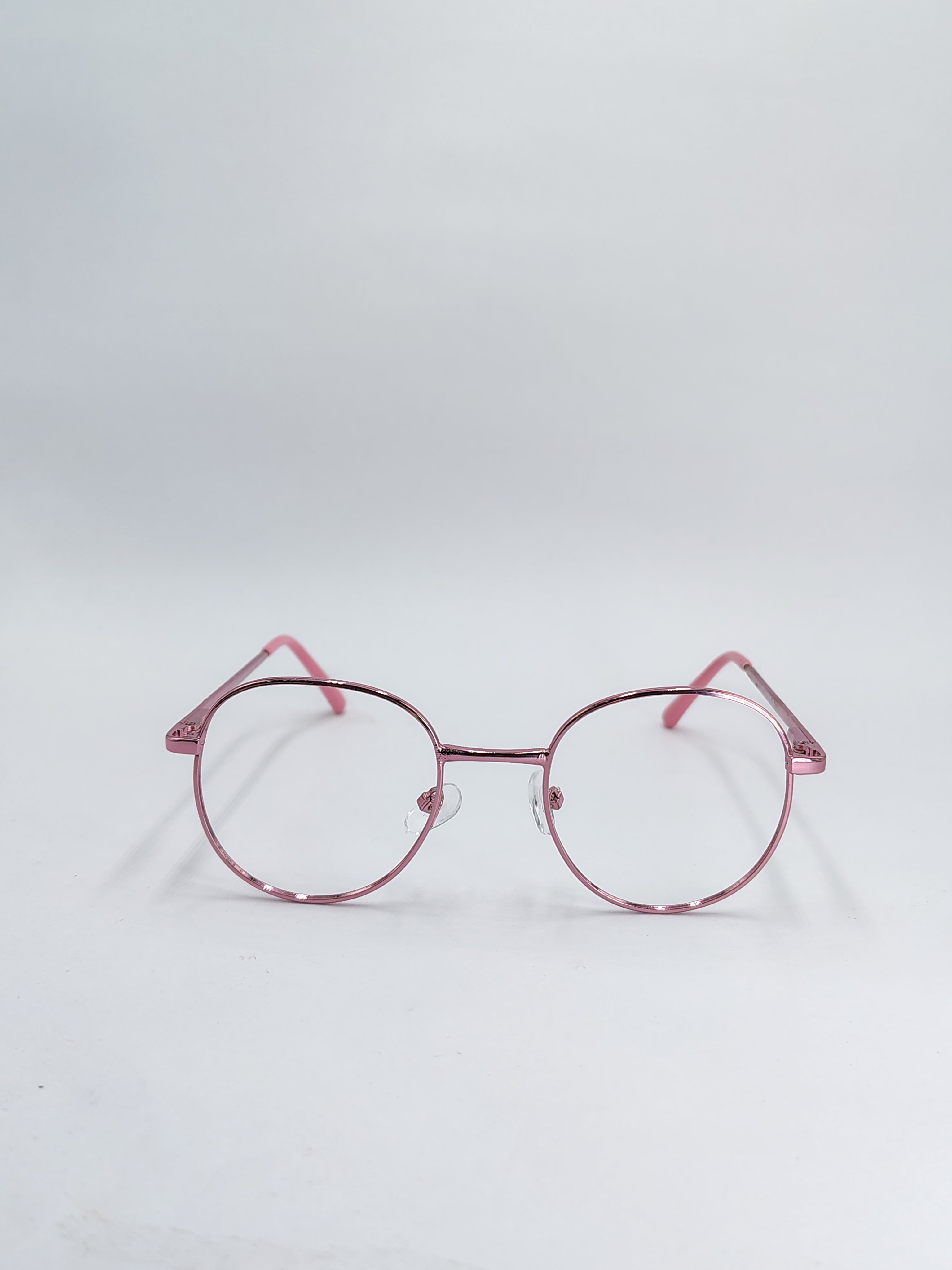 vision plus pink metallic frame