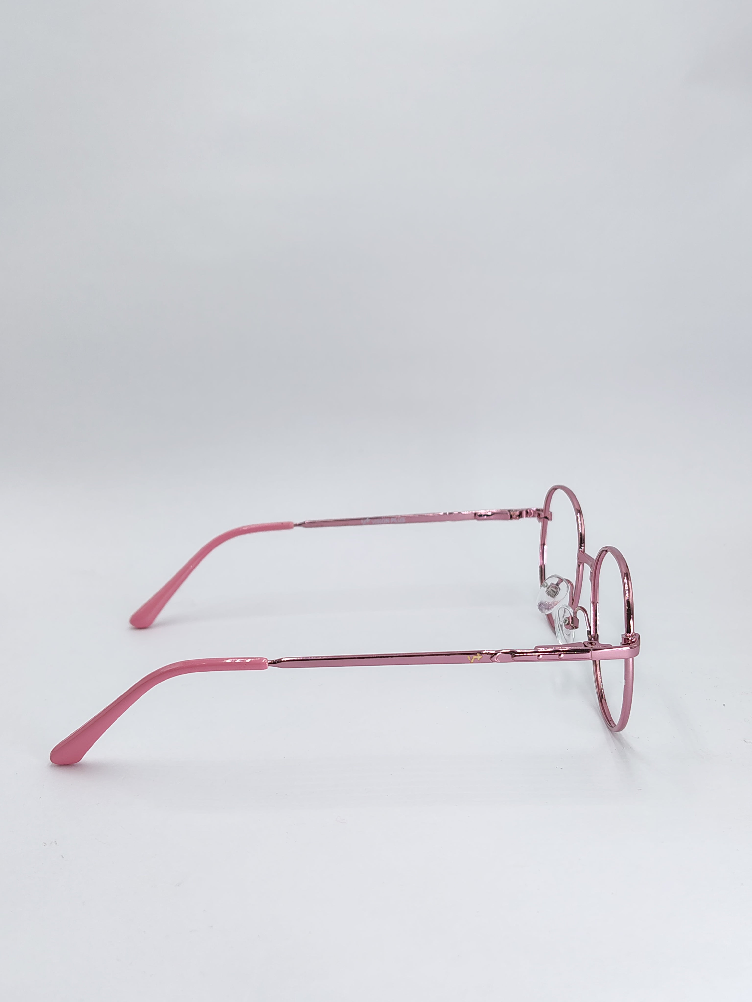vision plus pink metallic frame