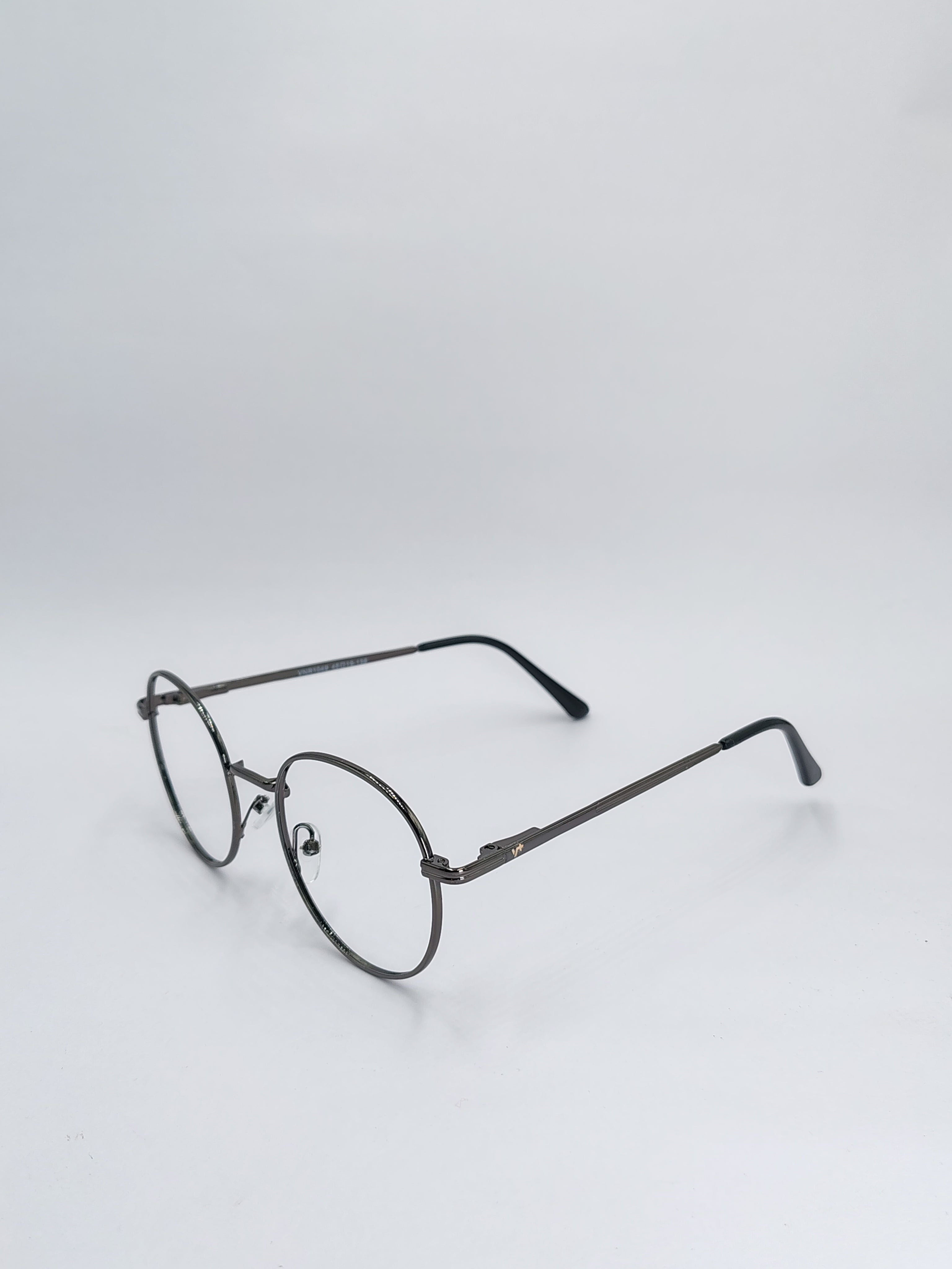 vision plus gray metallic frame