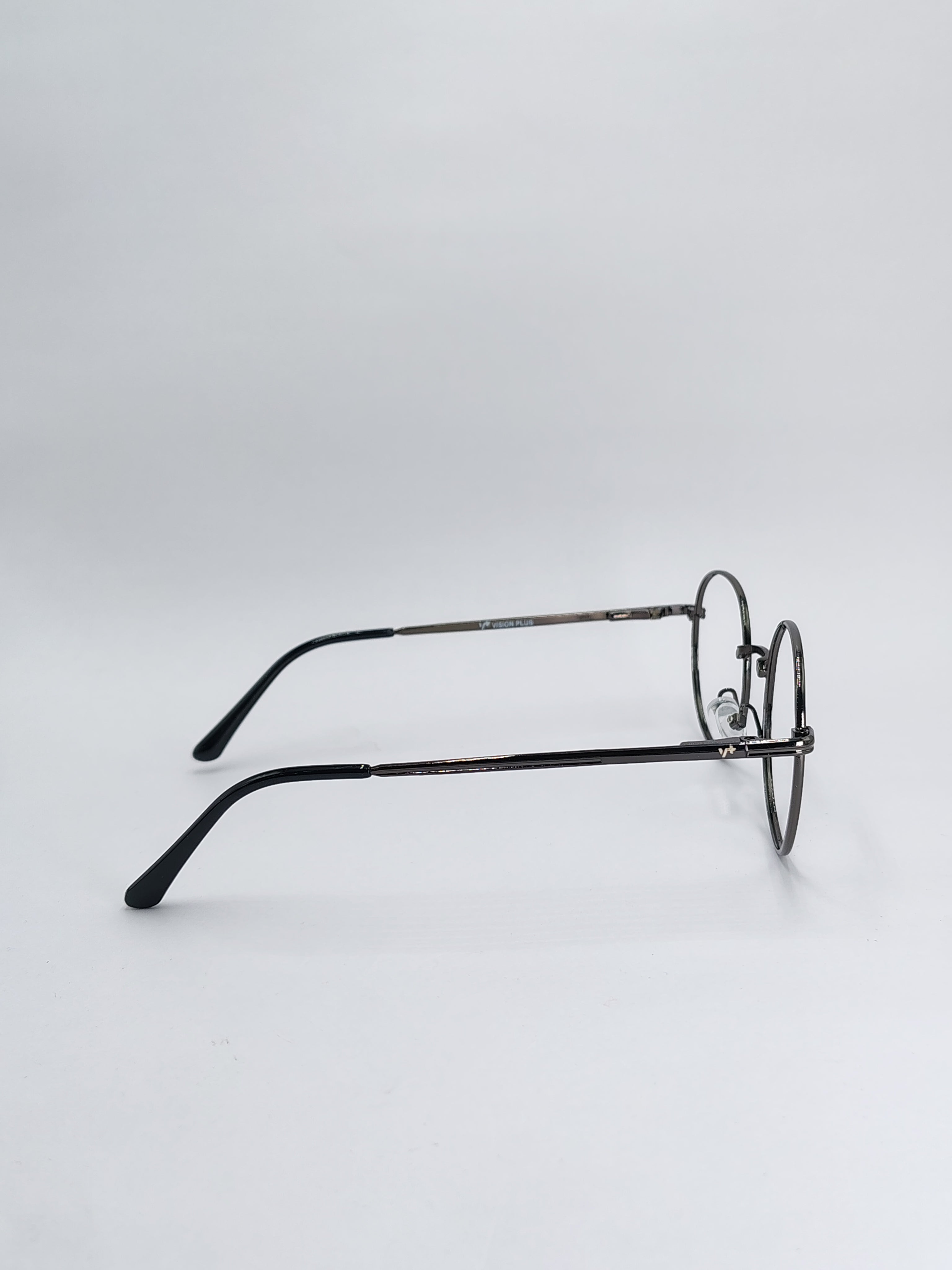 vision plus gray metallic frame
