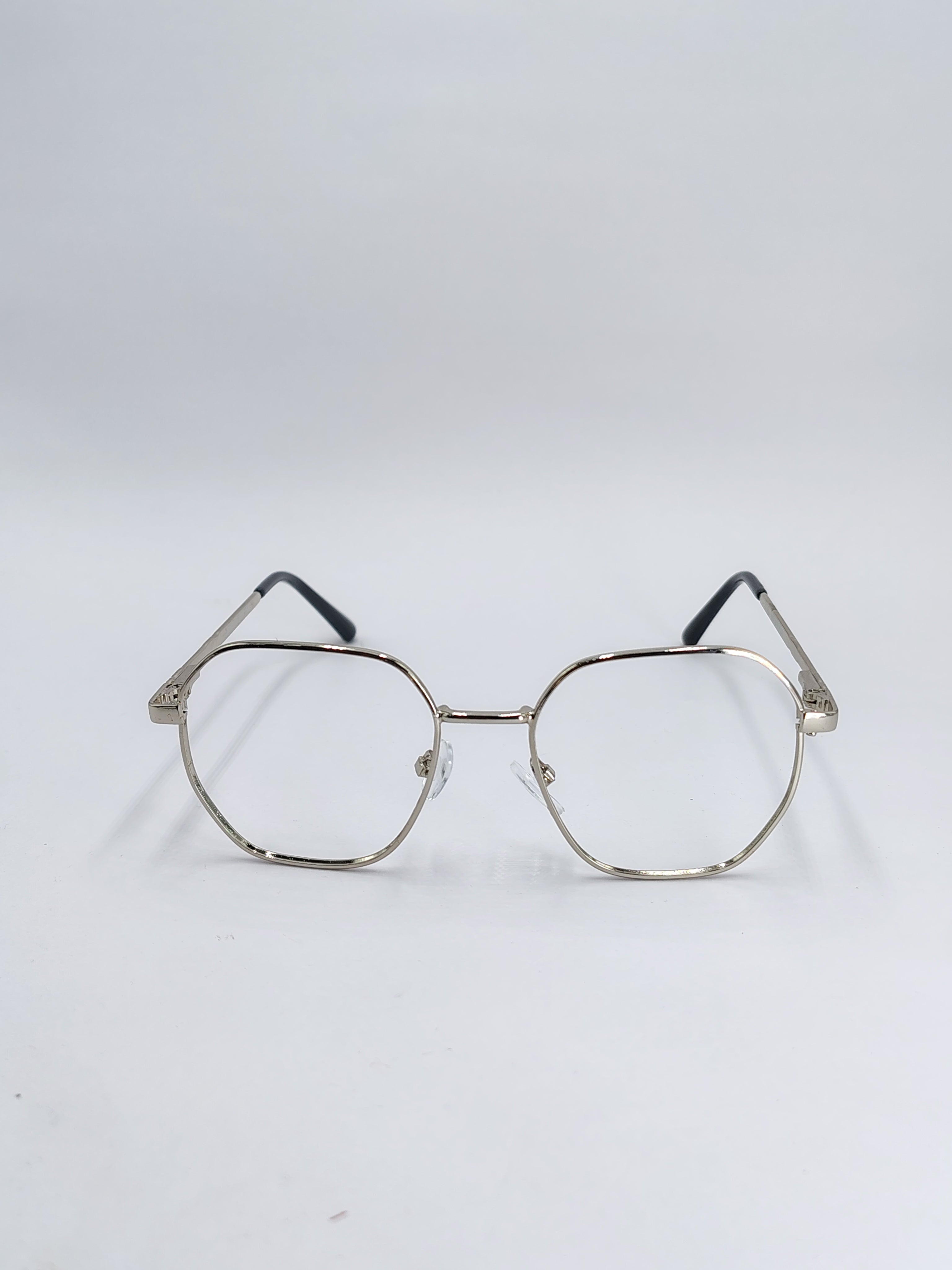 vision plus silver metallic frame