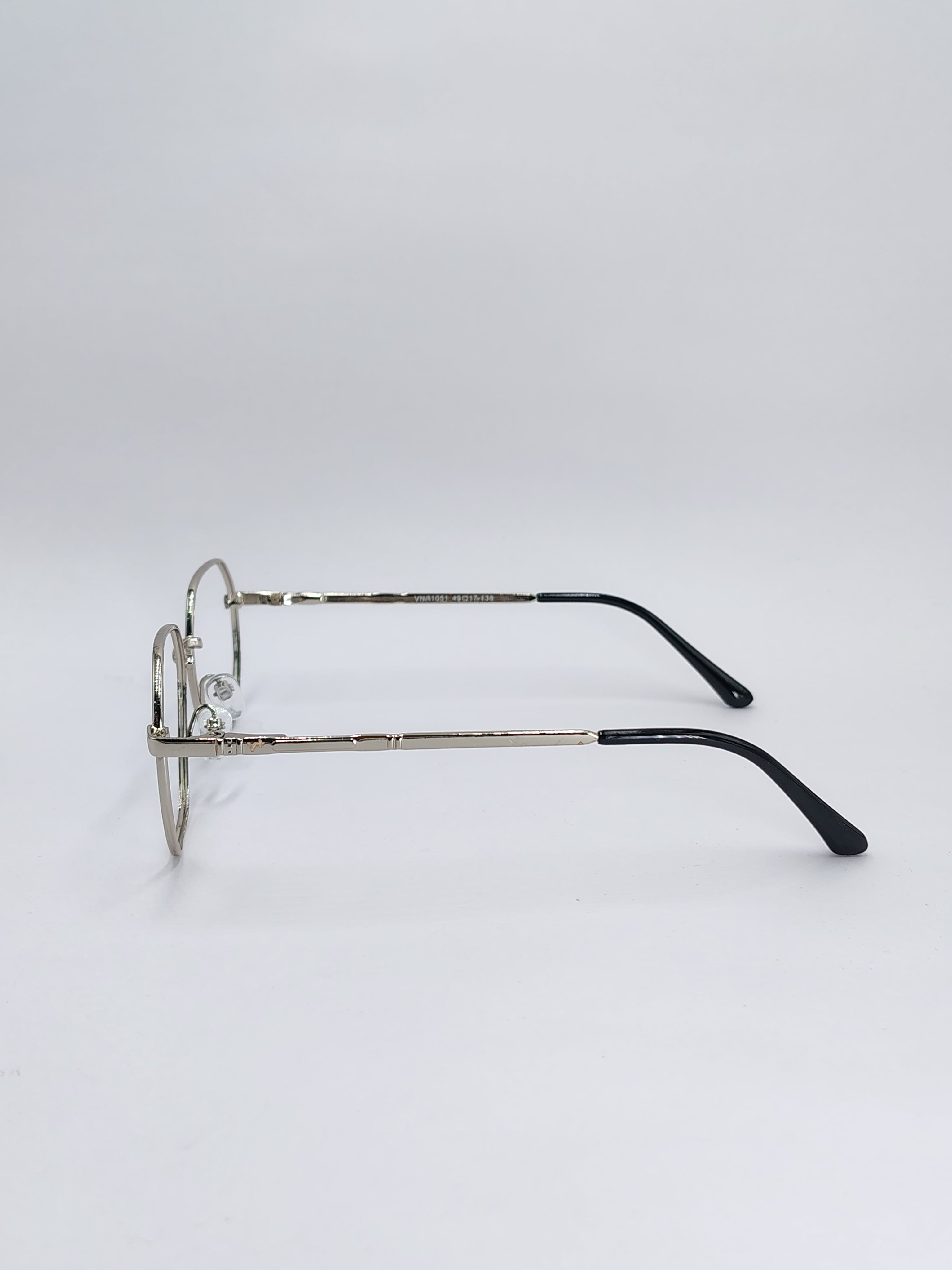 vision plus silver metallic frame