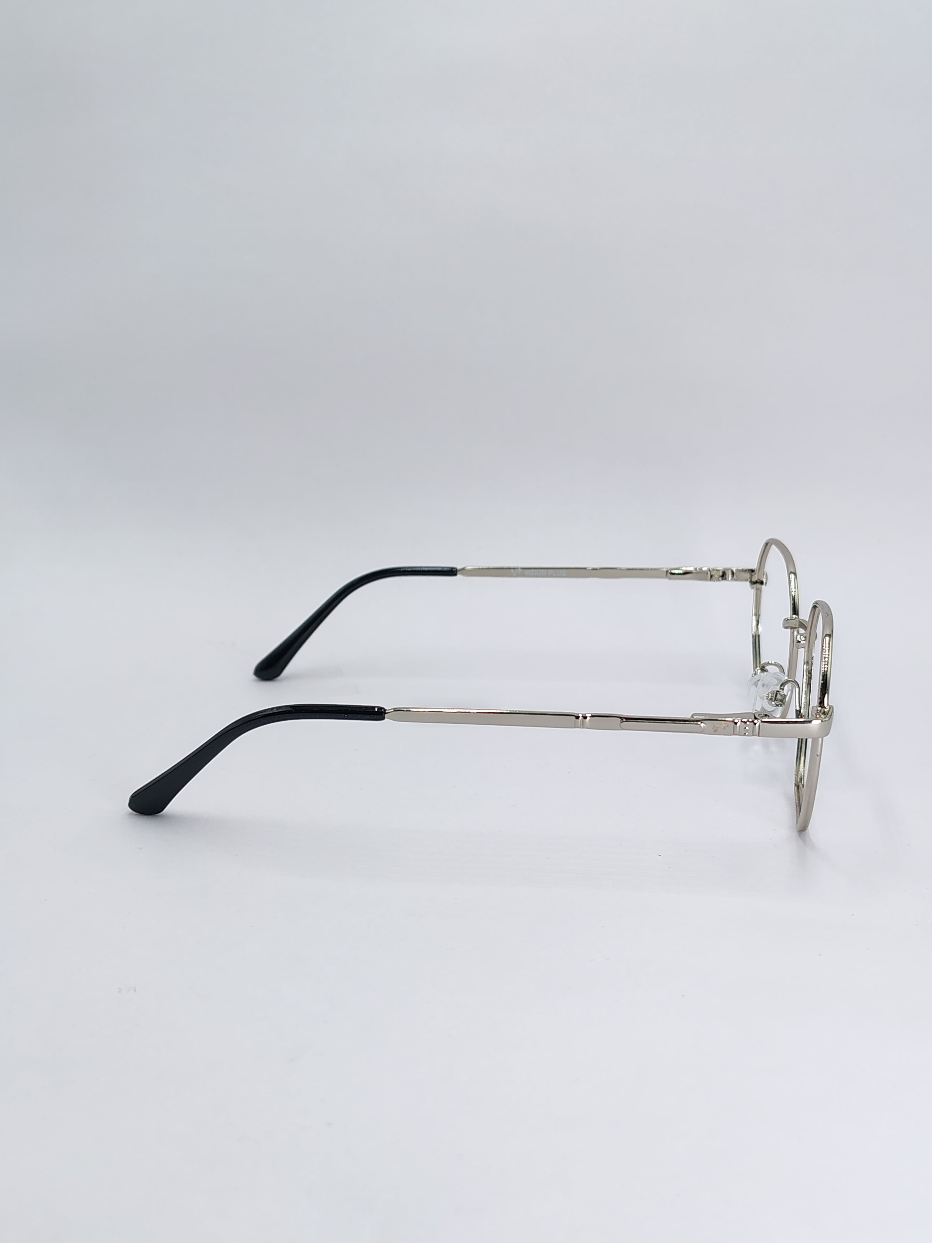 vision plus silver metallic frame