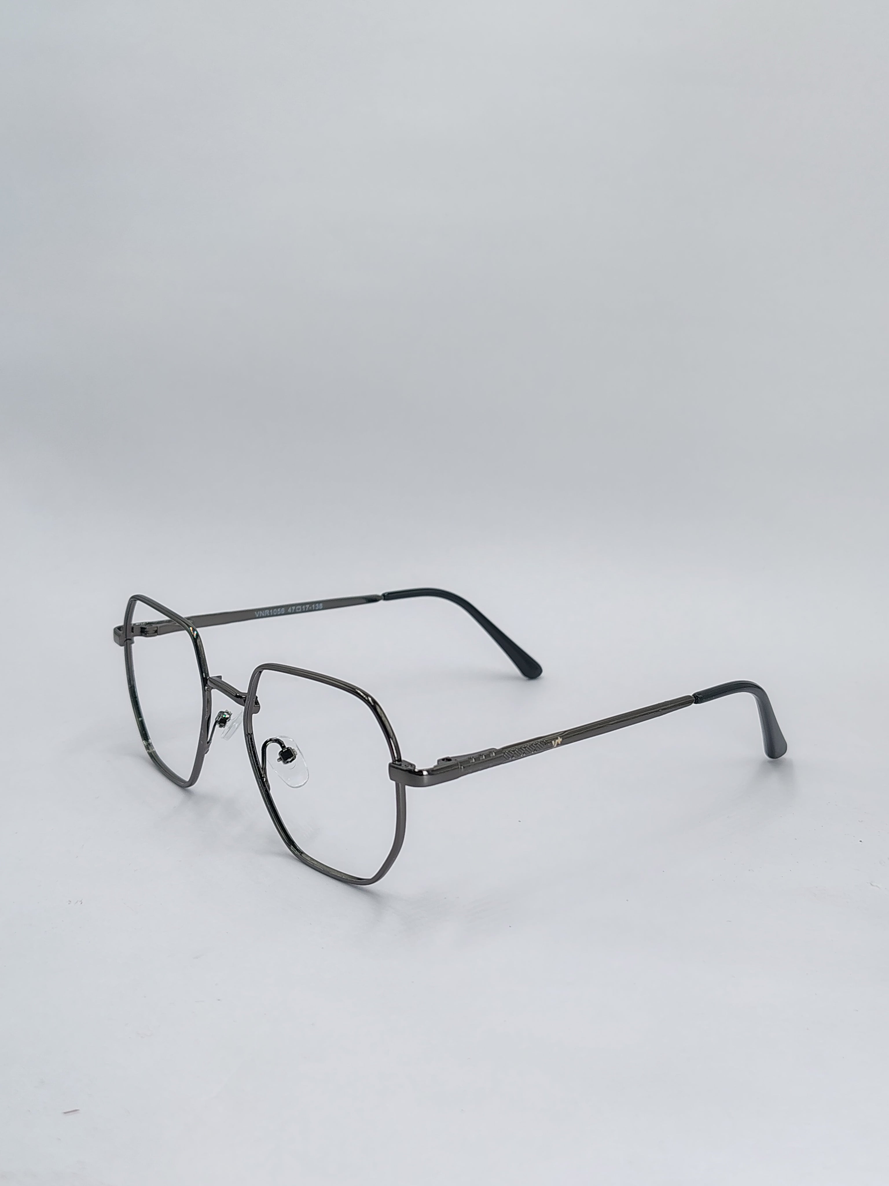 vision plus gray metallic frame