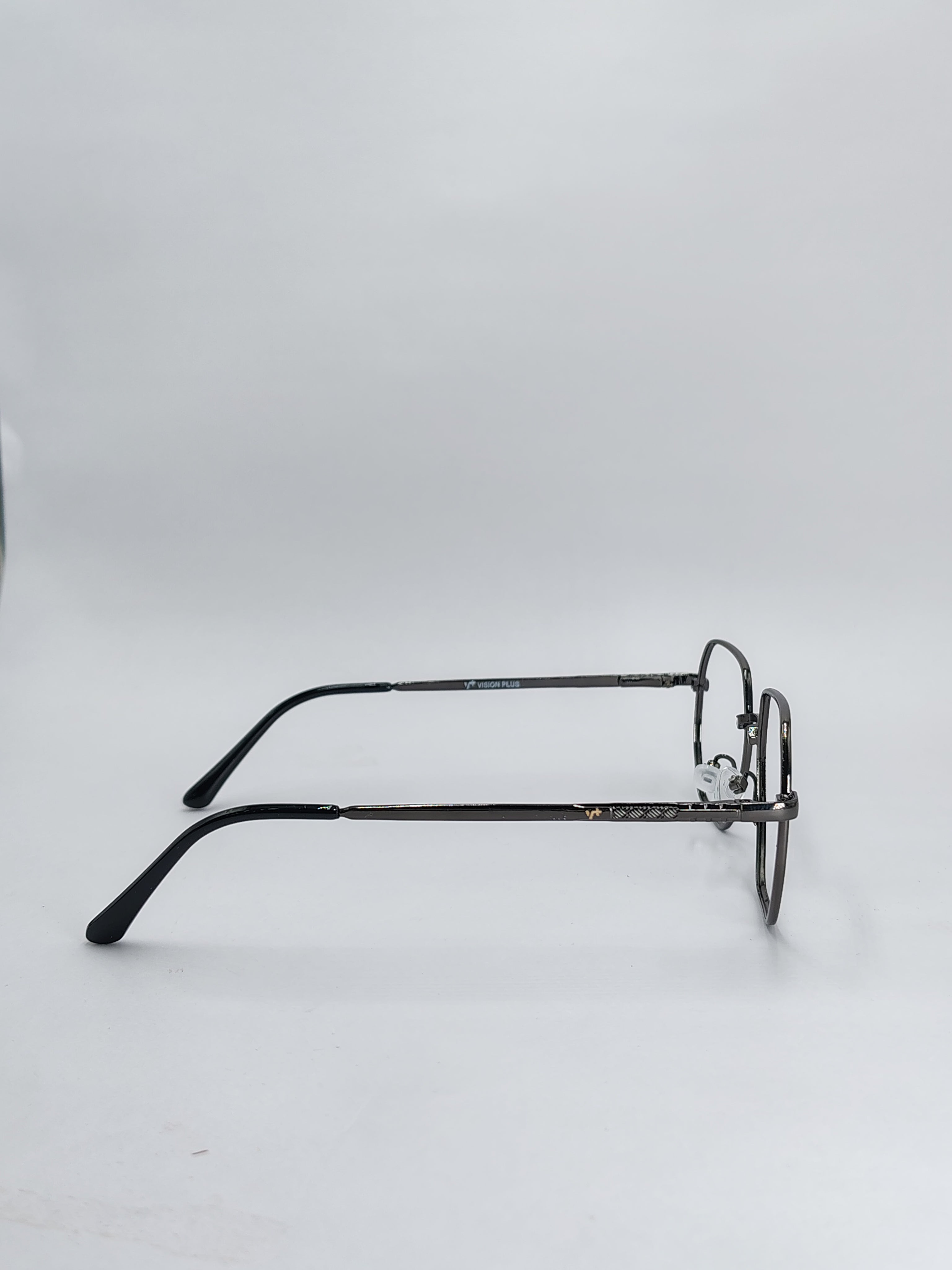 vision plus gray metallic frame