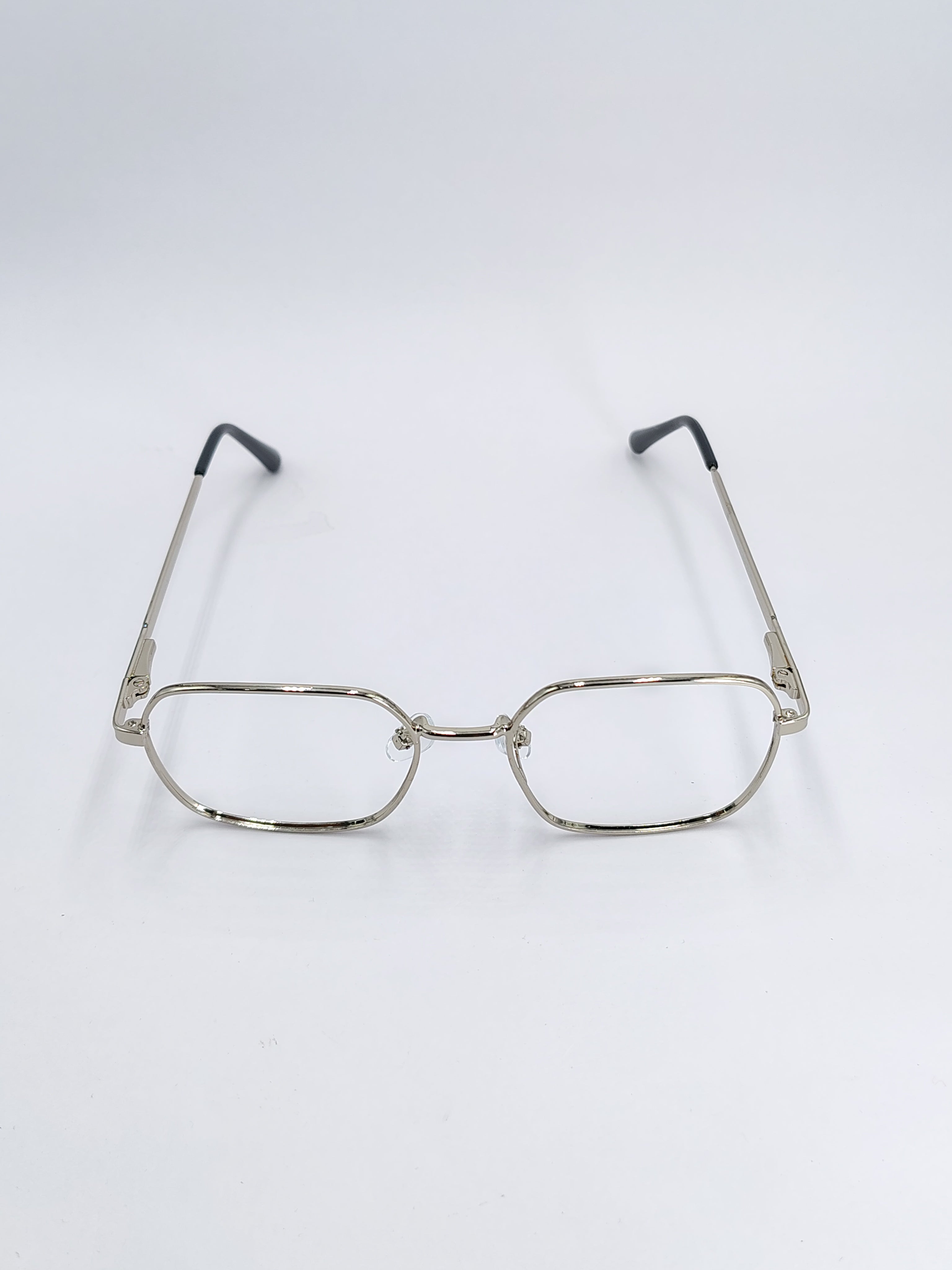 vision plus silver metallic frame
