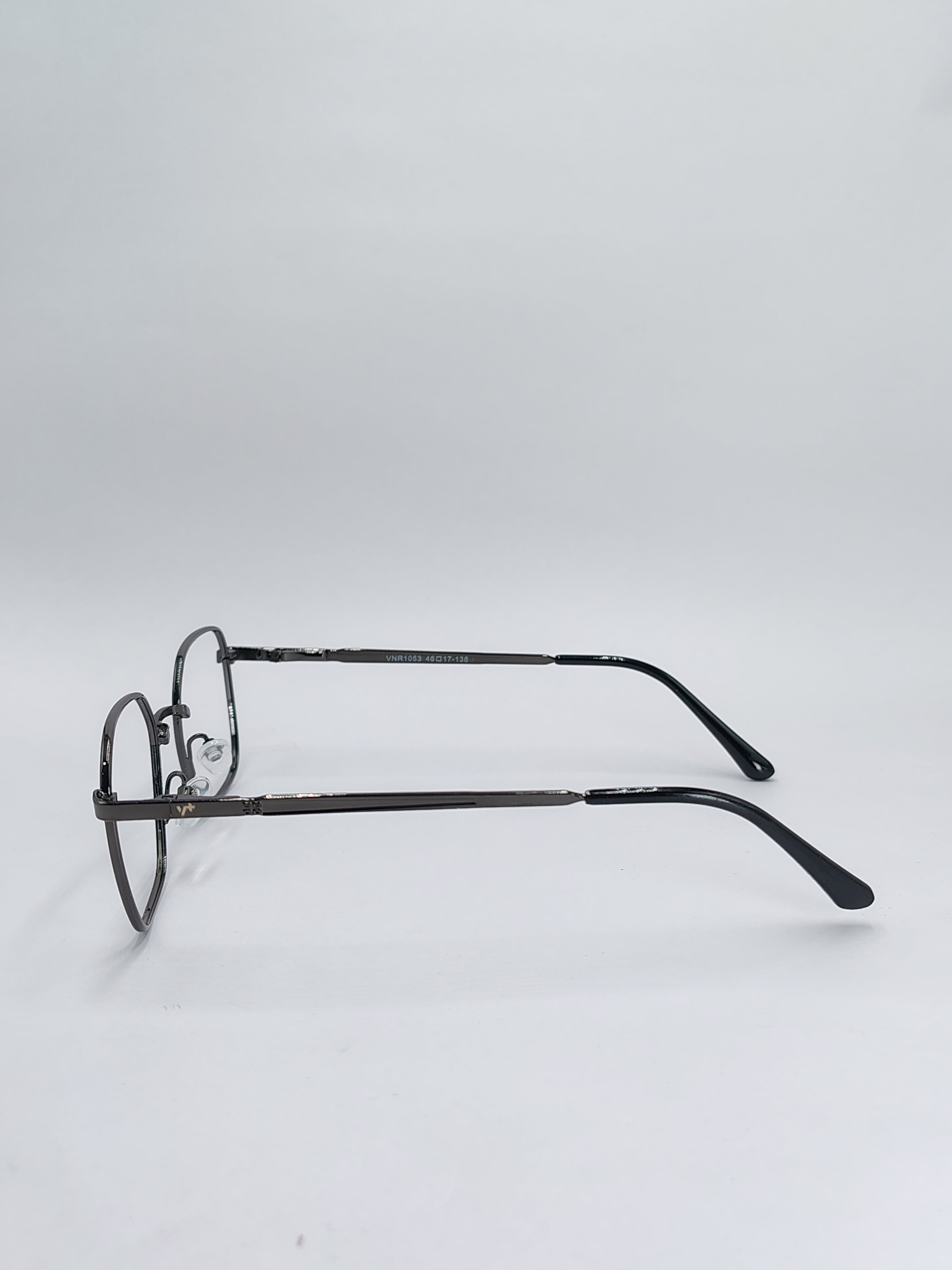 vision plus gray metallic frame
