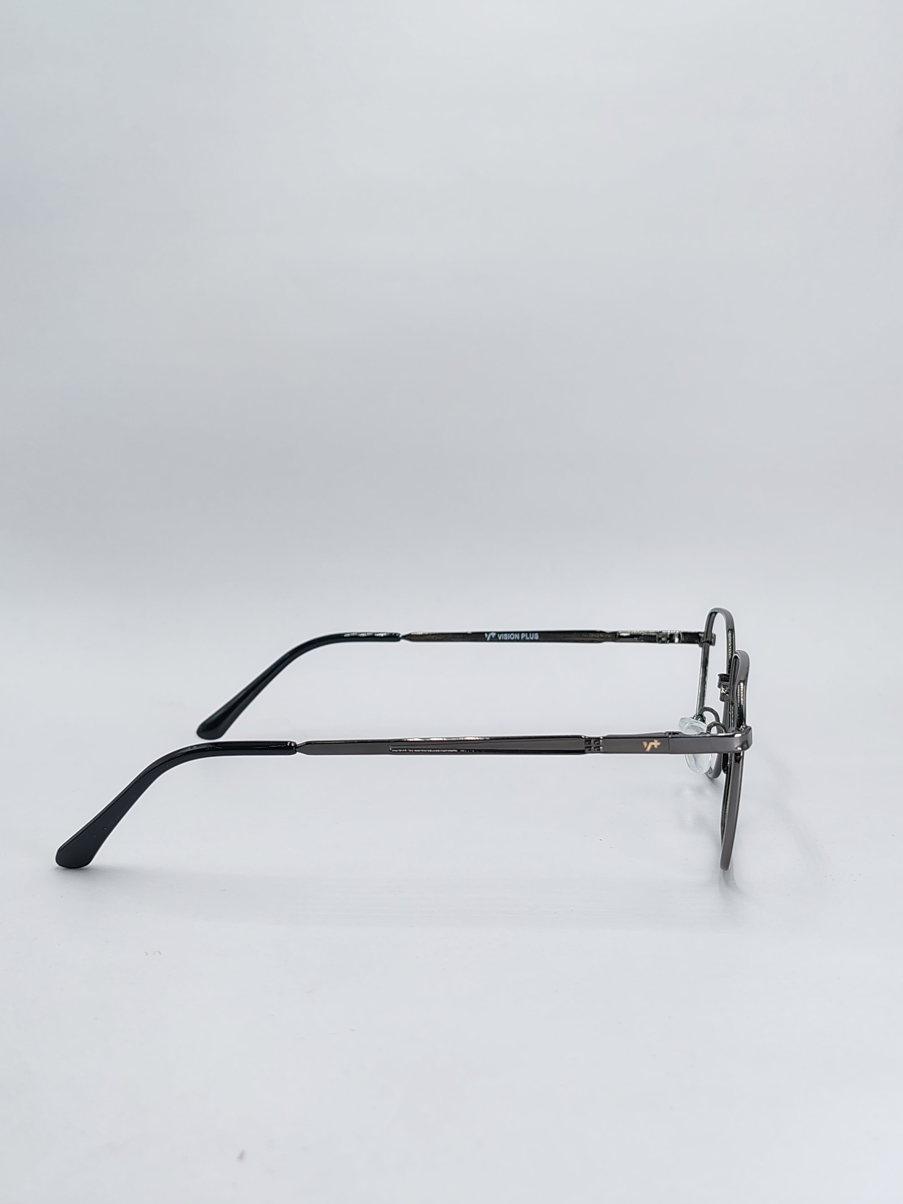 vision plus gray metallic frame