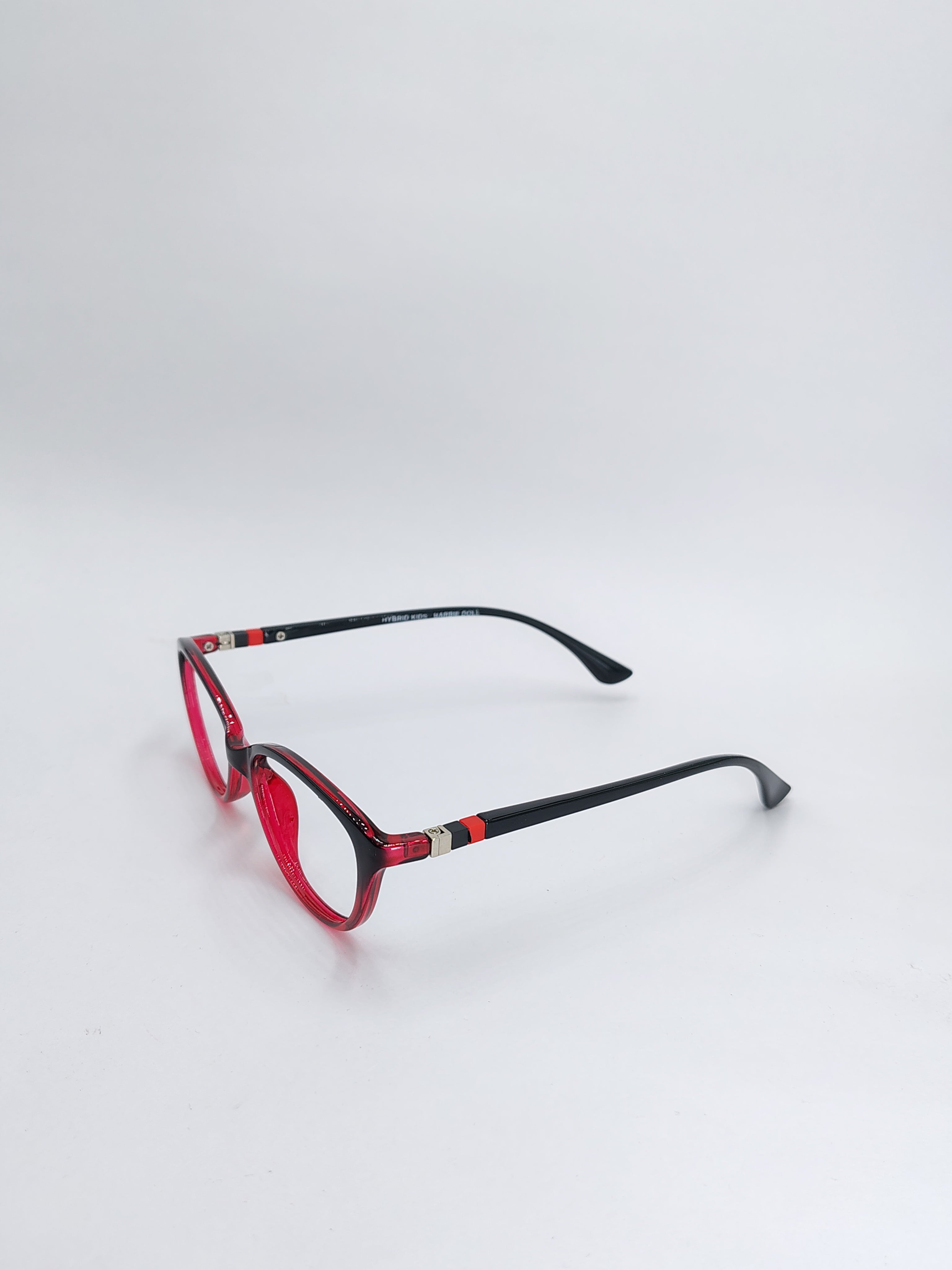 vision plus dual tone red and black shade frame