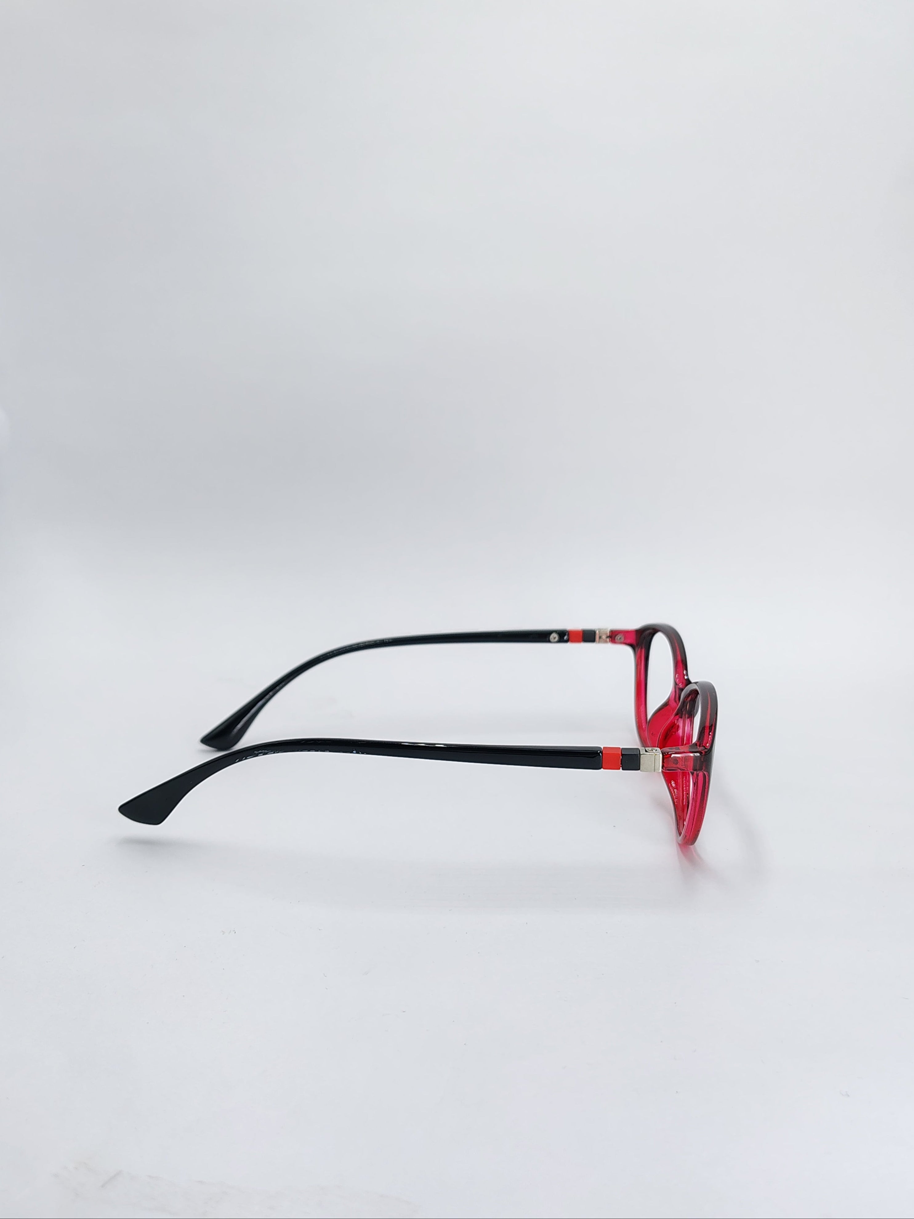 vision plus dual tone red and black shade frame