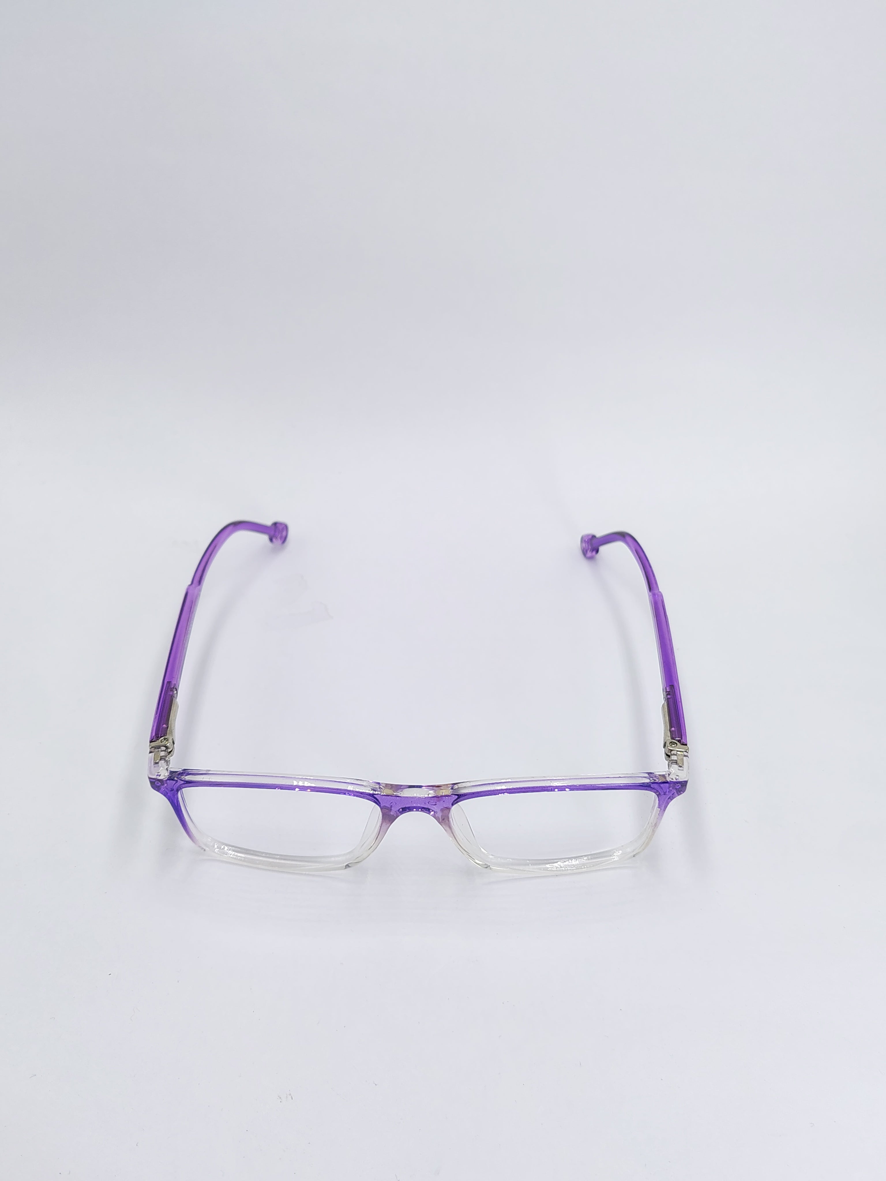 vision plus transparent purple and white frame