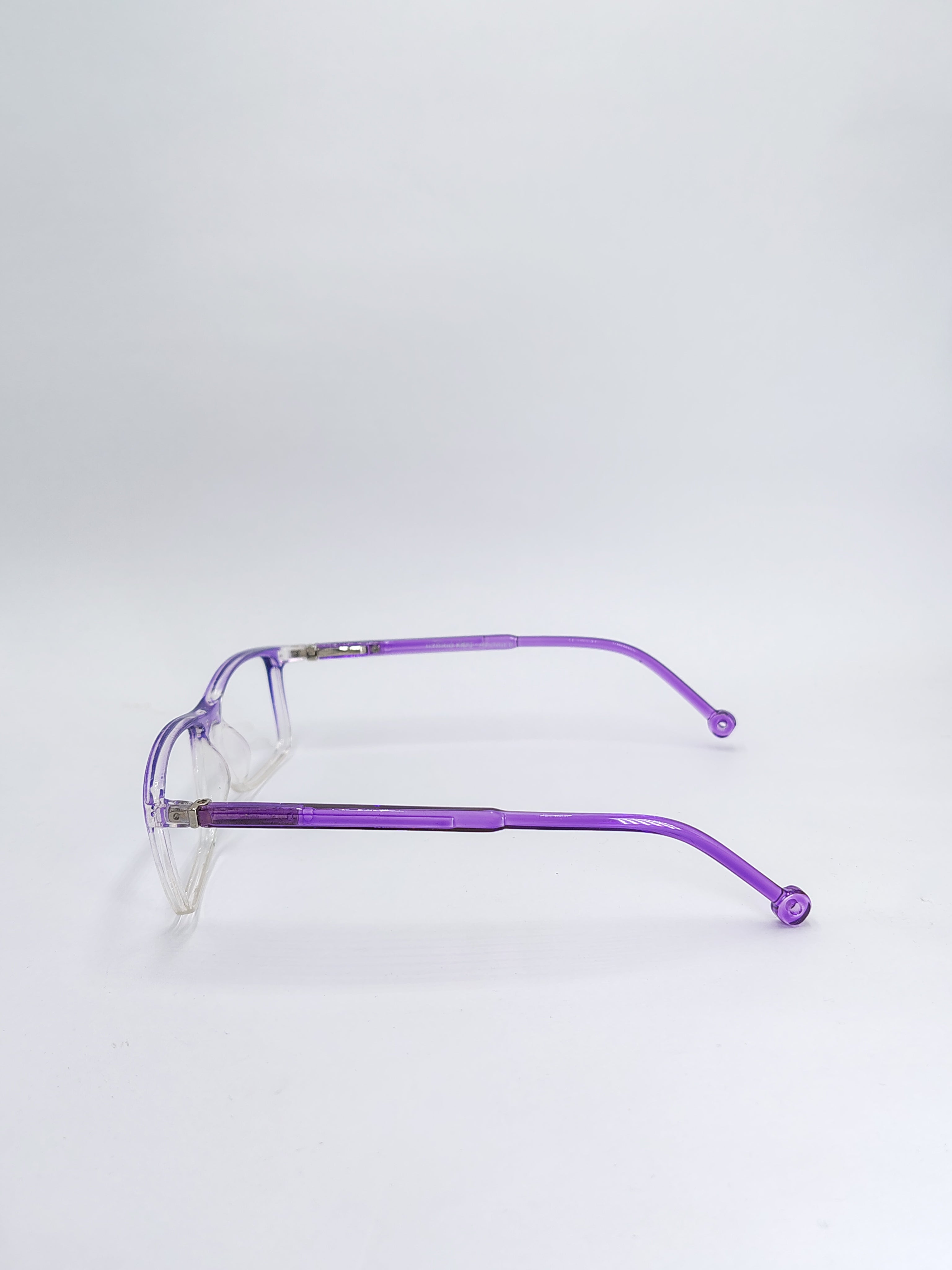 vision plus transparent purple and white frame