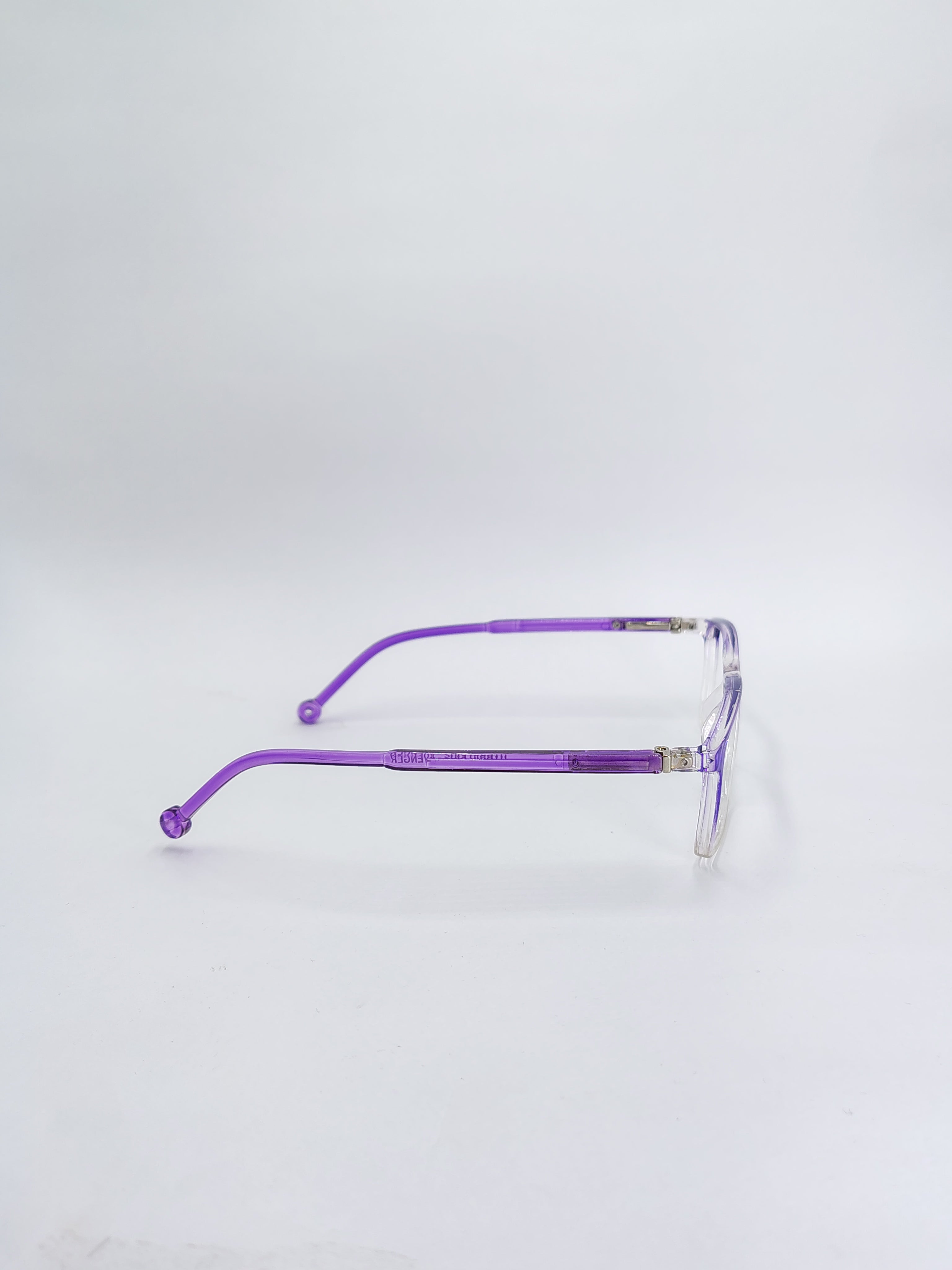vision plus transparent purple and white frame