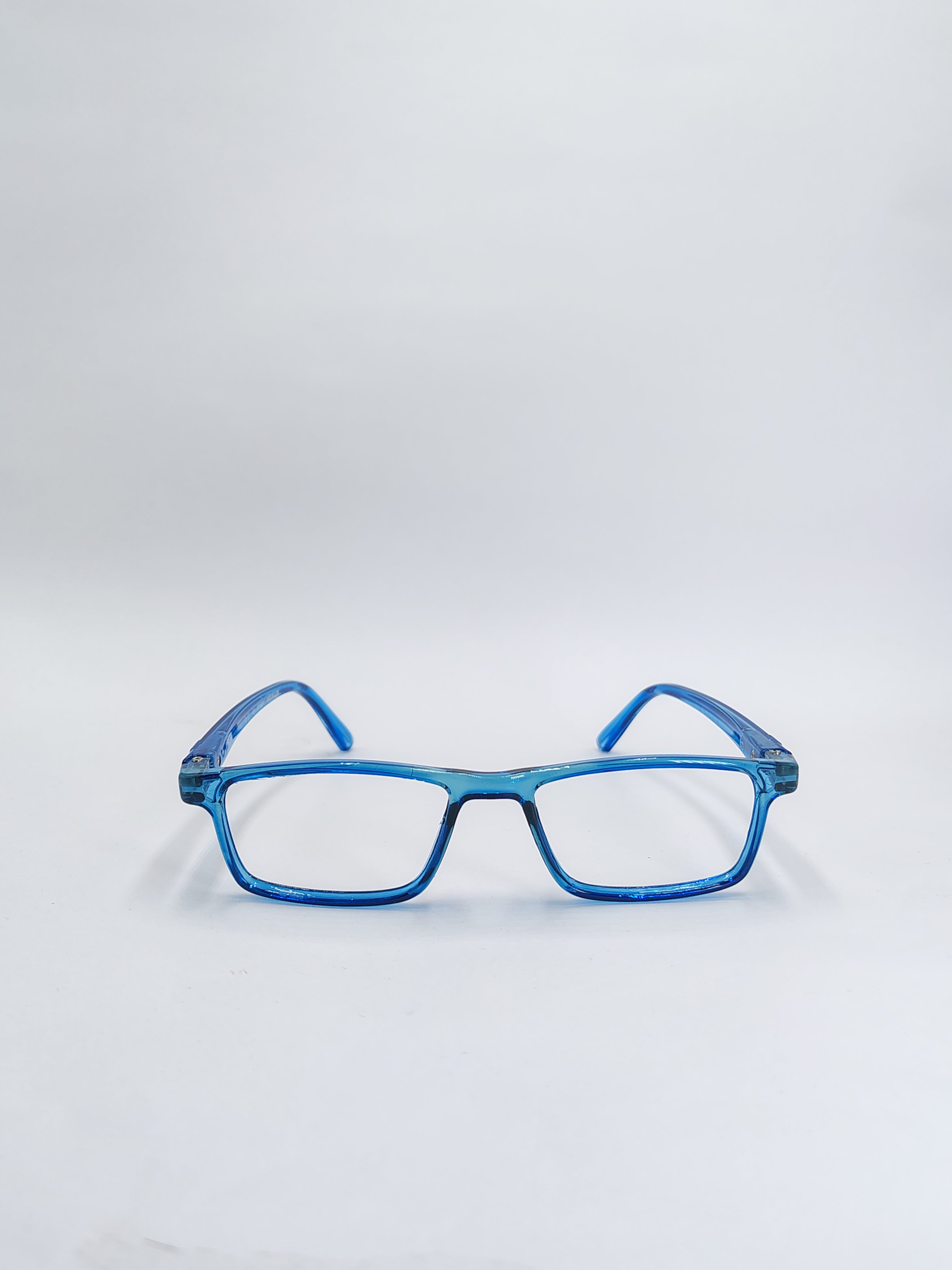 vision plus transparent premium blue frame