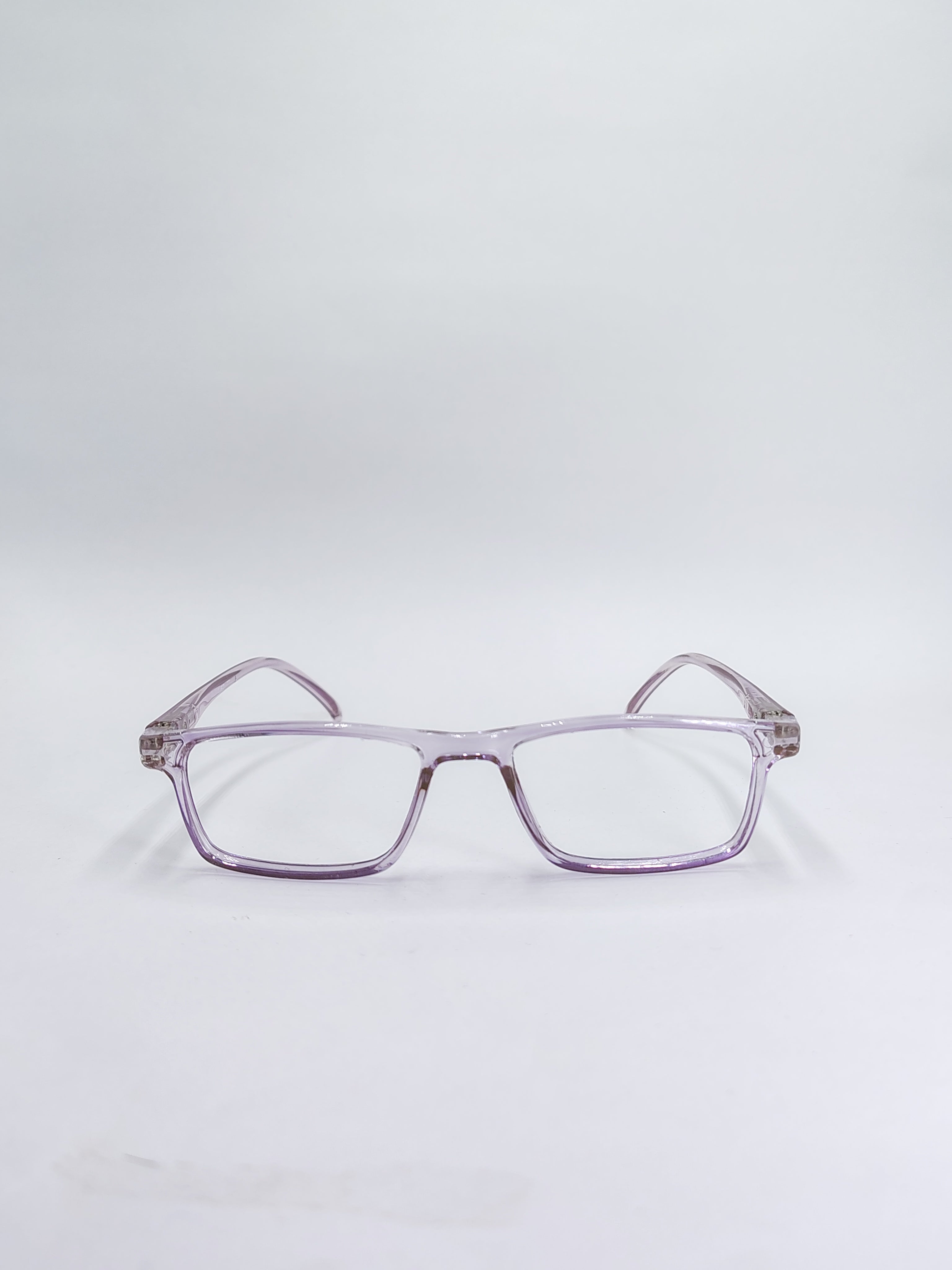 vision plus transparent light purple frame