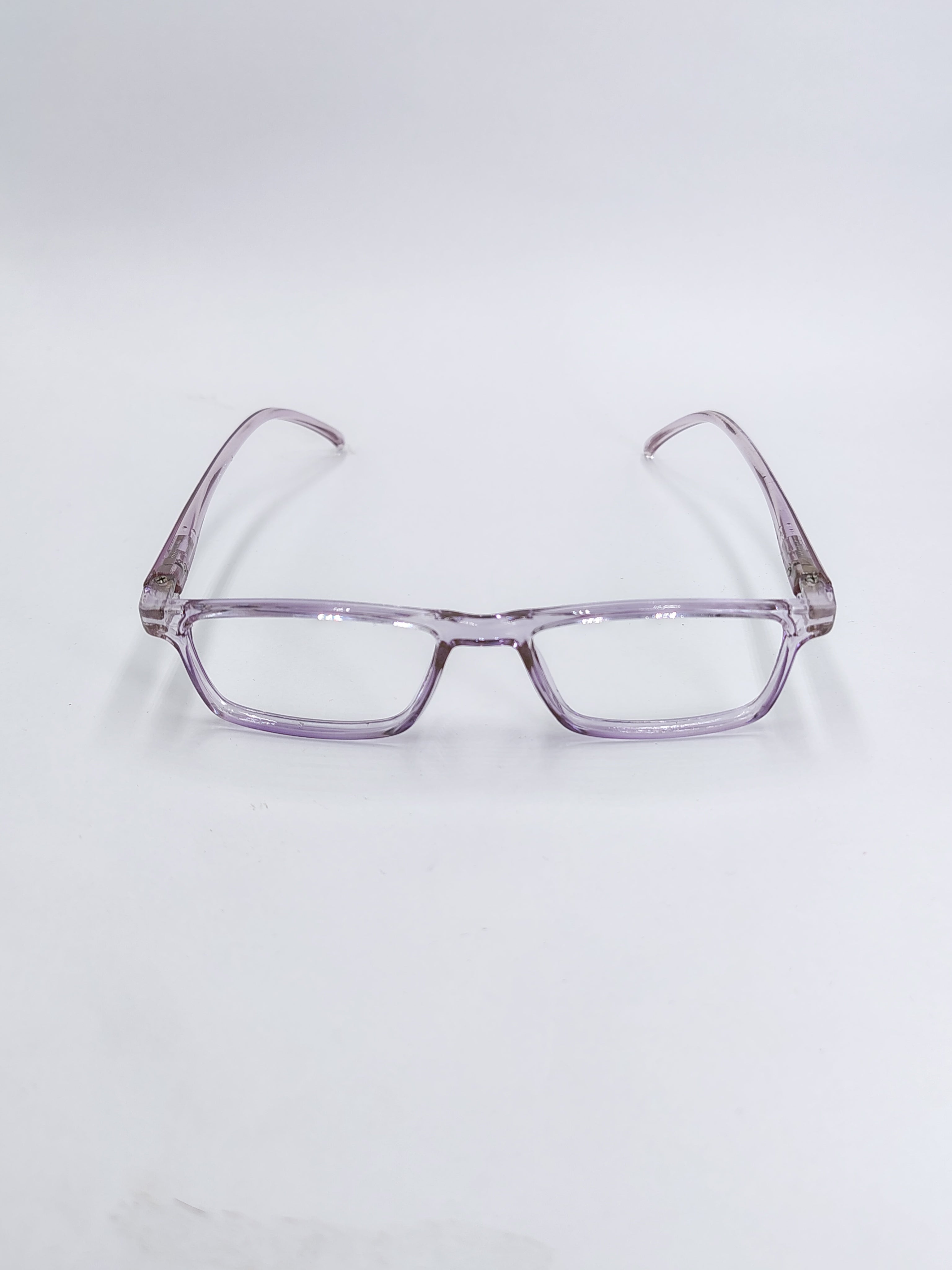 vision plus transparent light purple frame