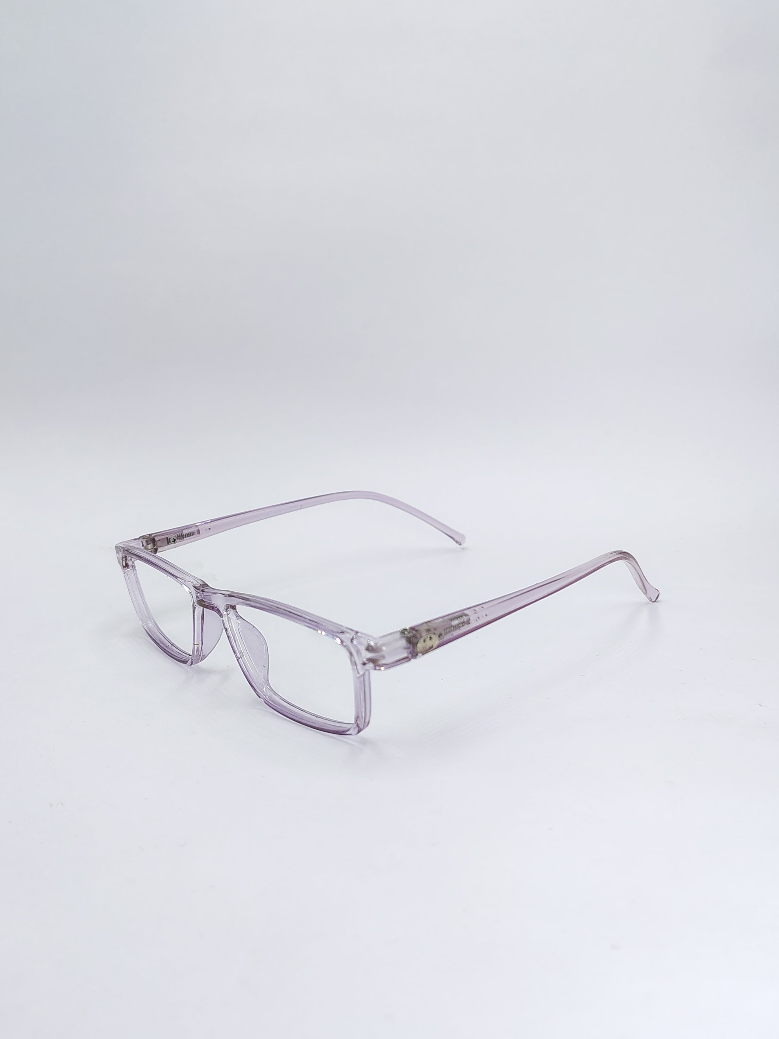 vision plus transparent light purple frame