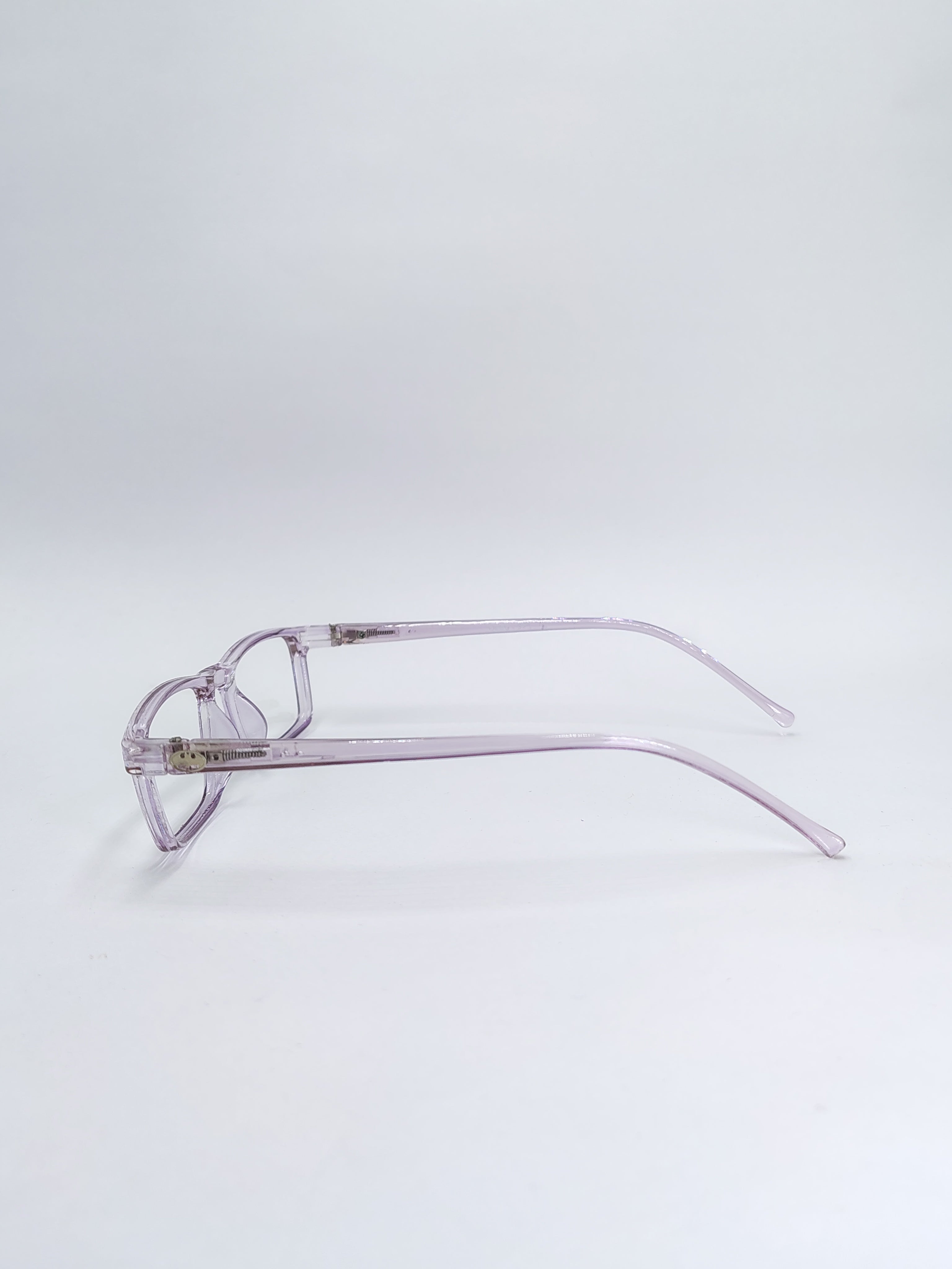 vision plus transparent light purple frame
