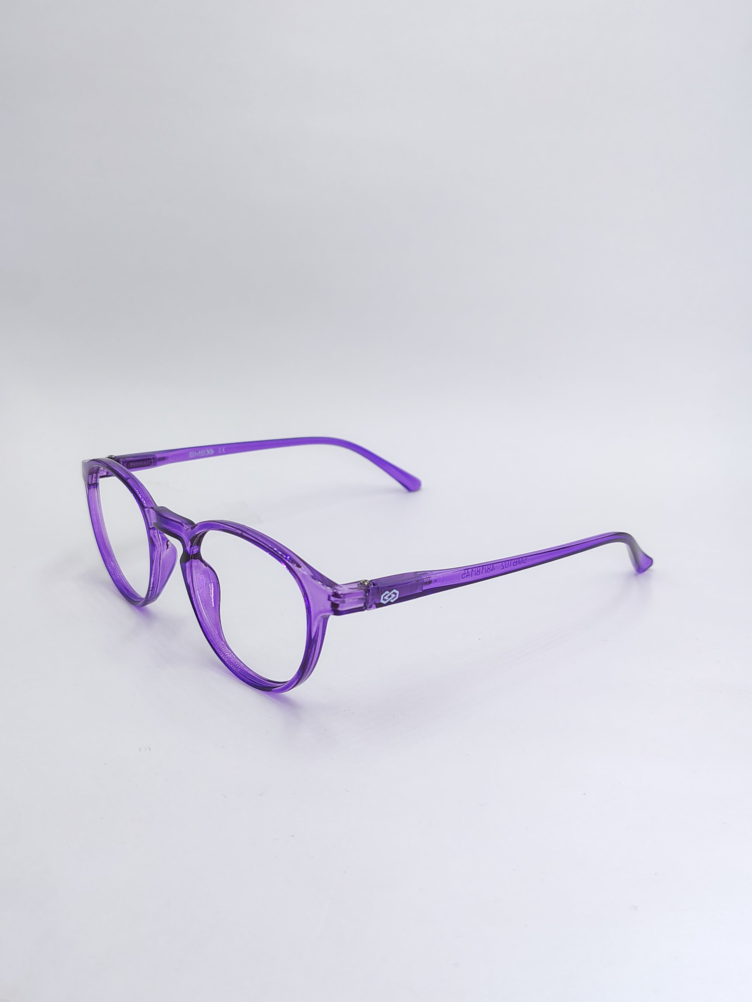 vision plus transparent violet frame