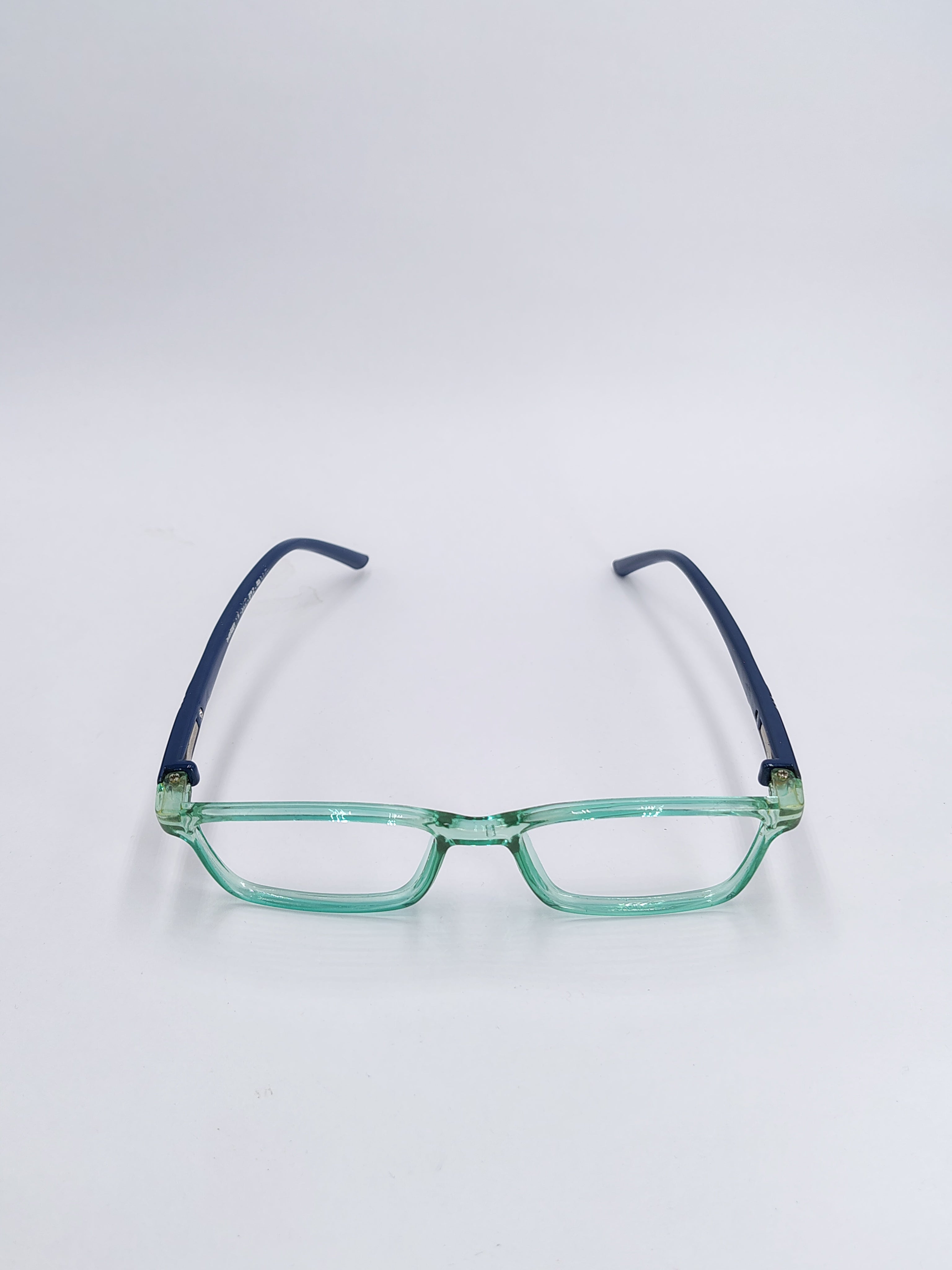 vision plus transparent cyan and dark blue frame