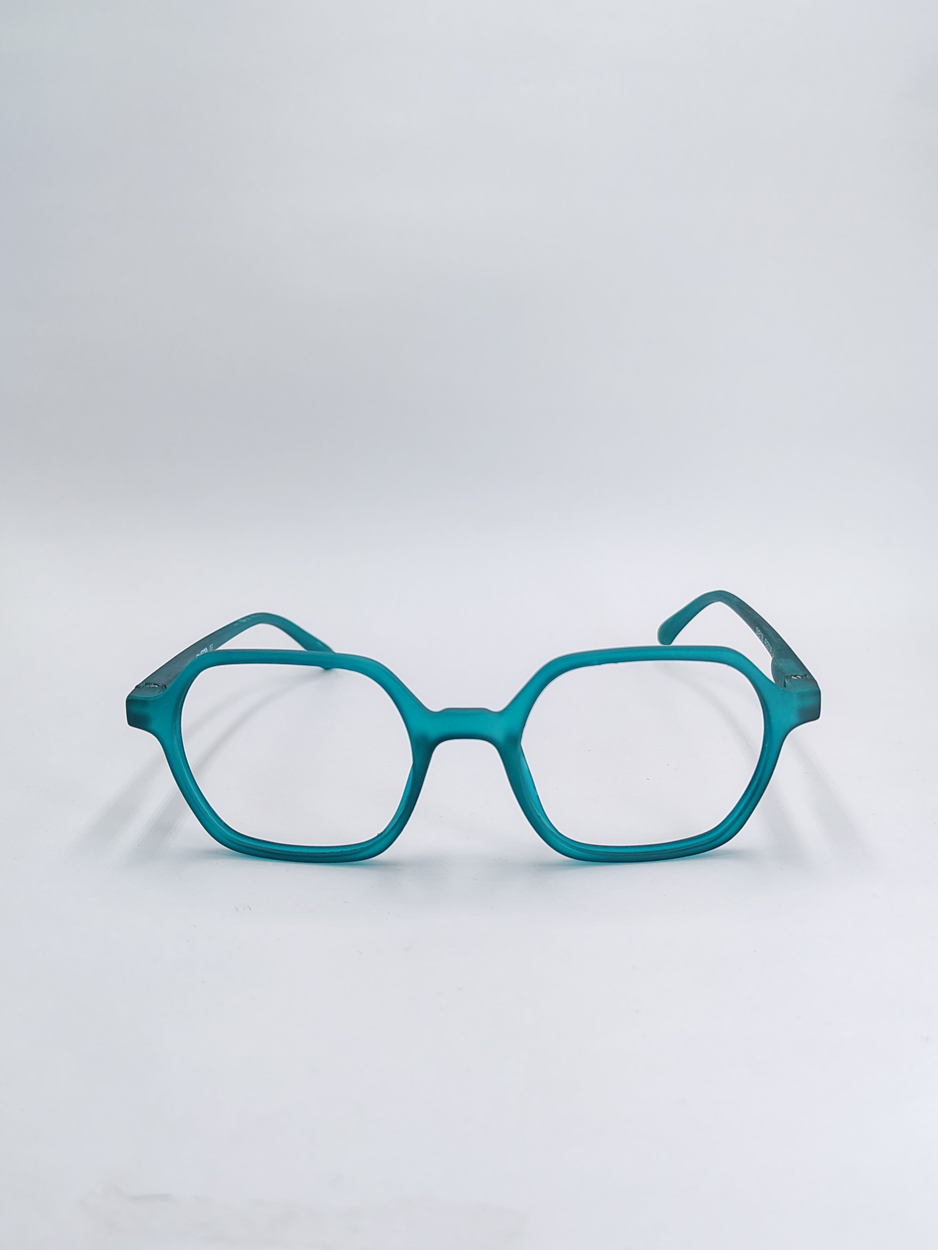 vision plus matte teal blue frame