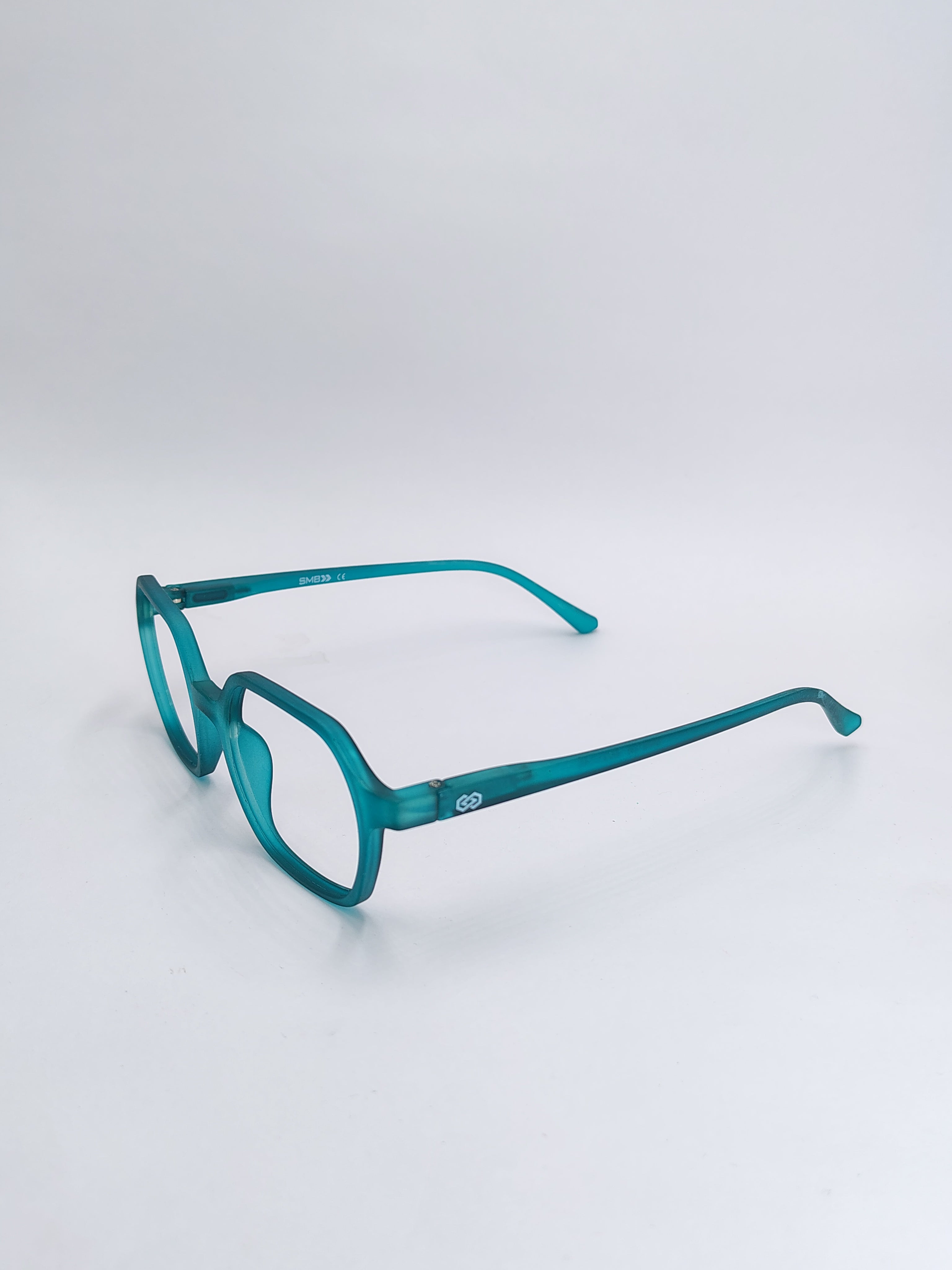 vision plus matte teal blue frame