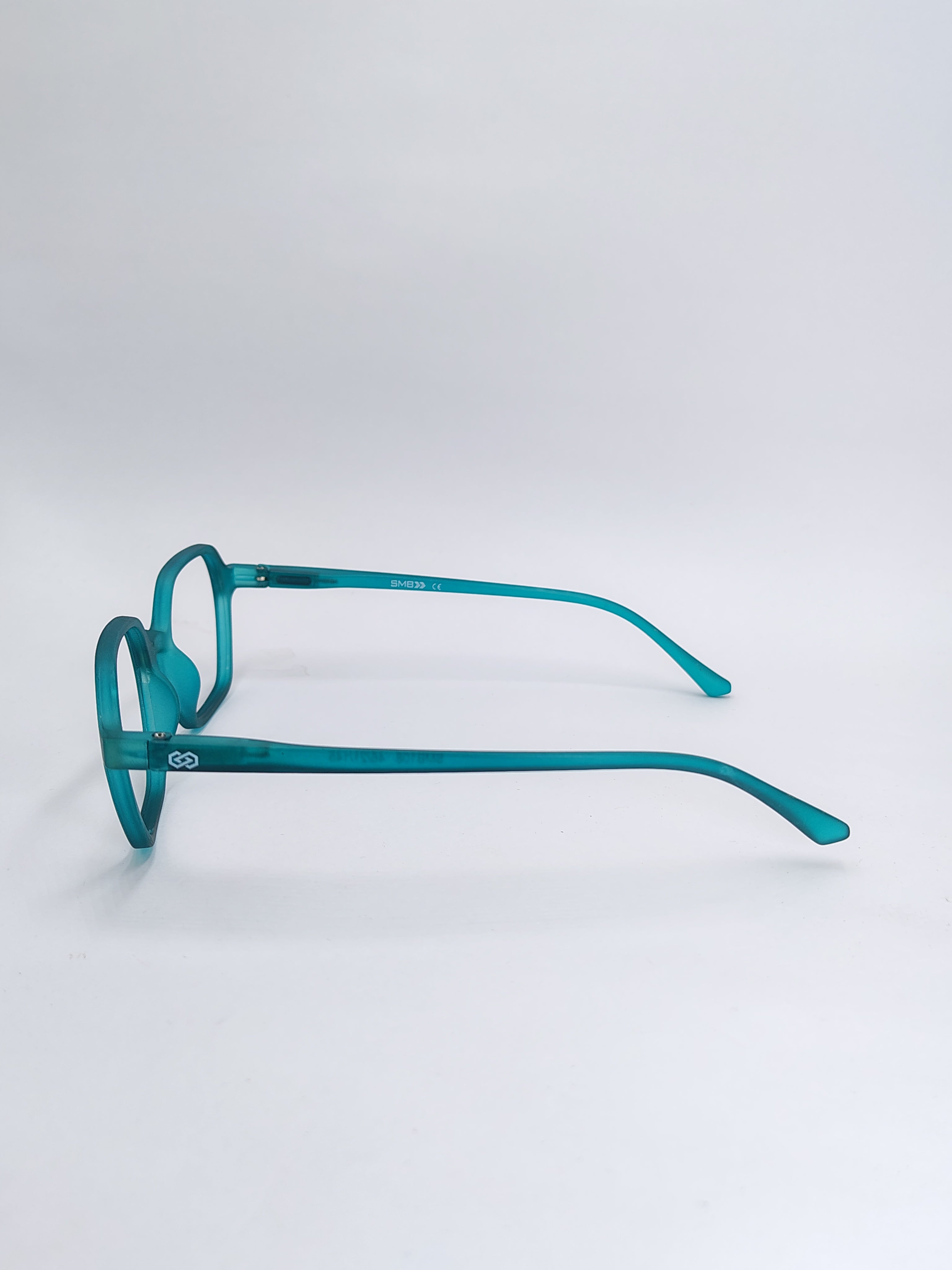 vision plus matte teal blue frame