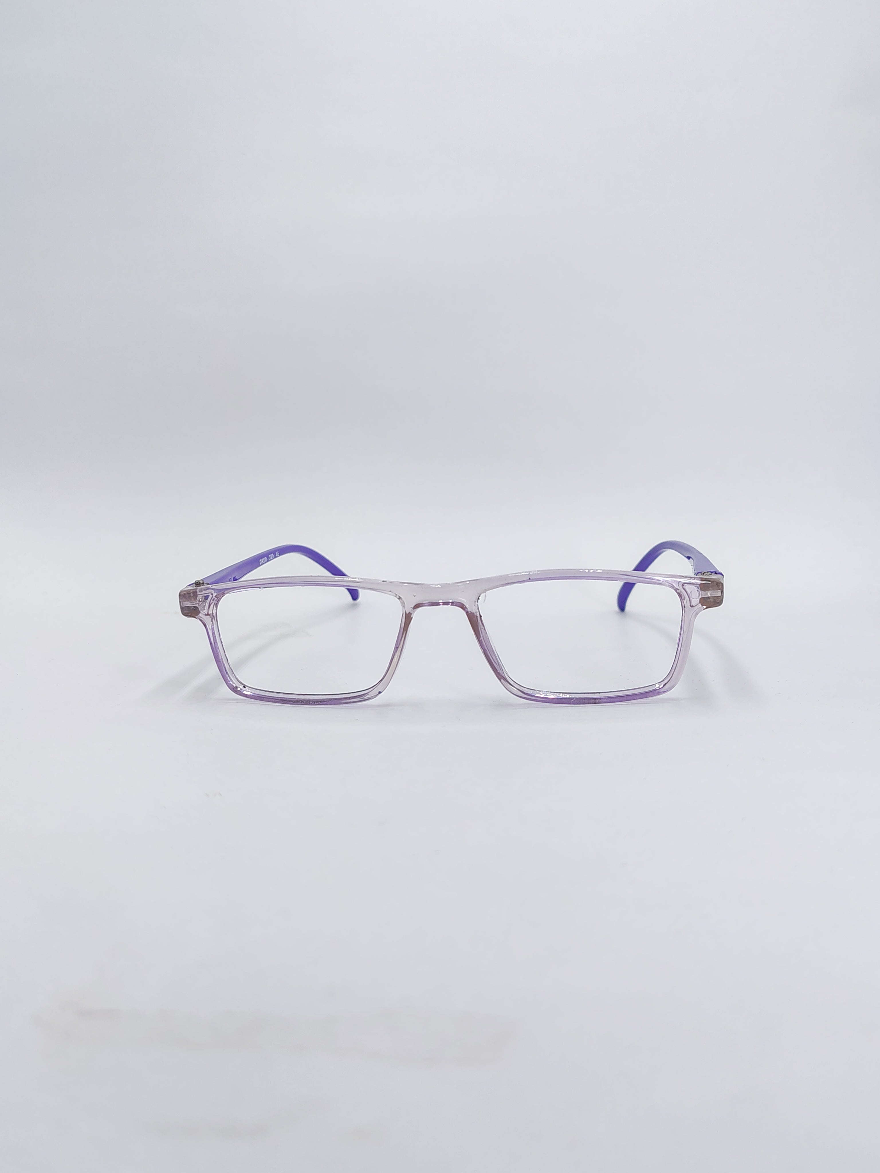 vision plus transparent lavender frame