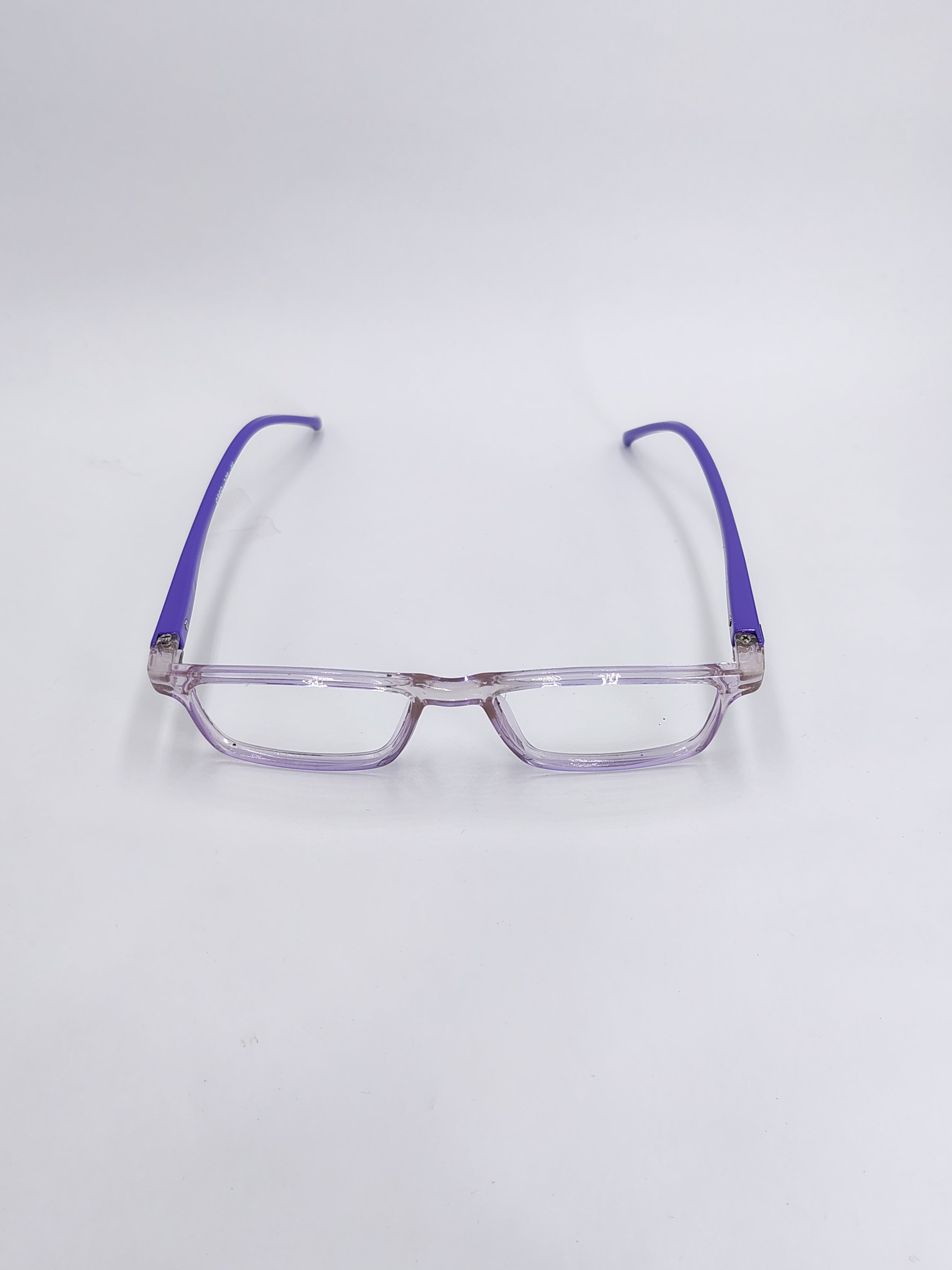 vision plus transparent lavender frame