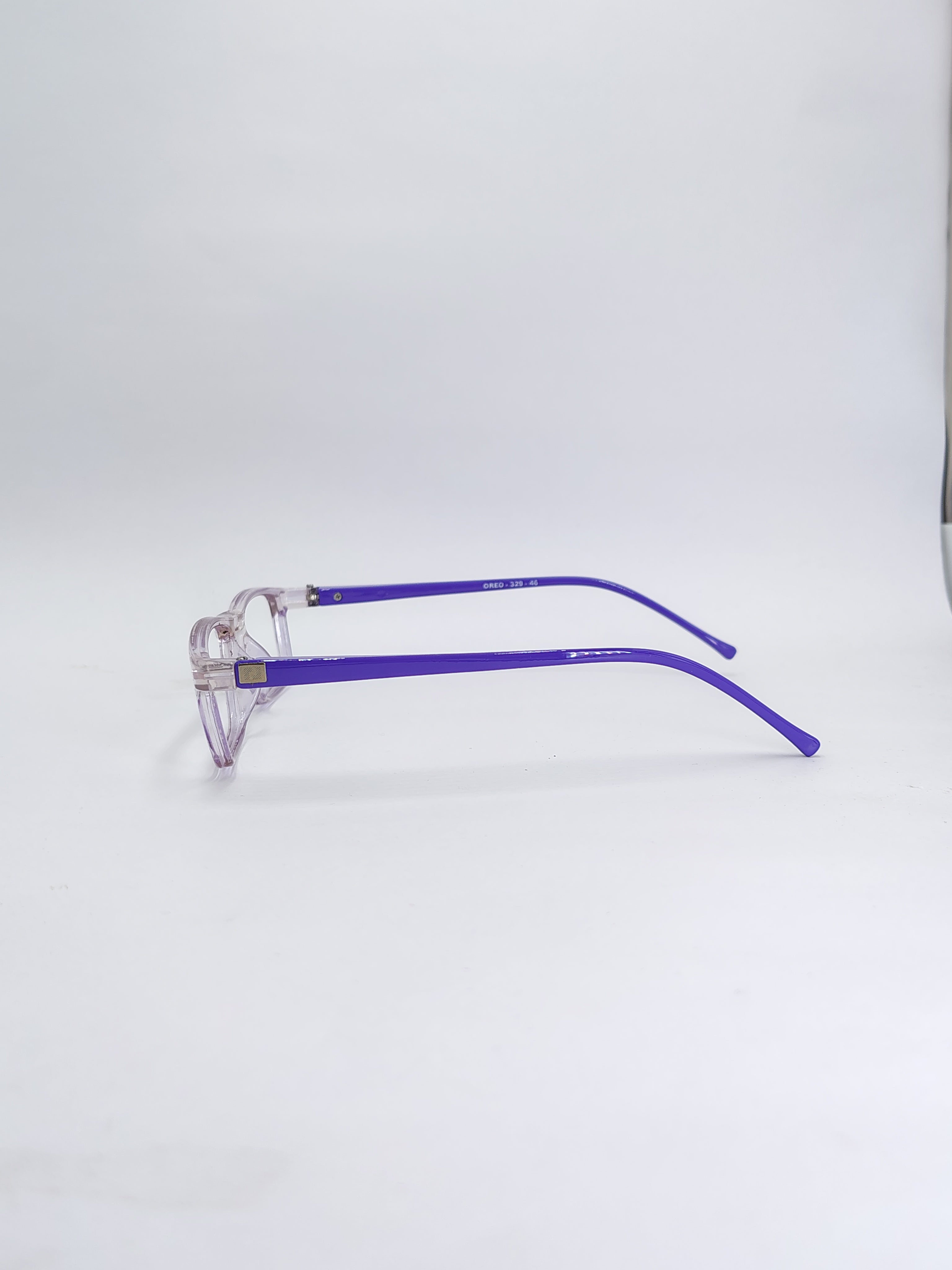 vision plus transparent lavender frame