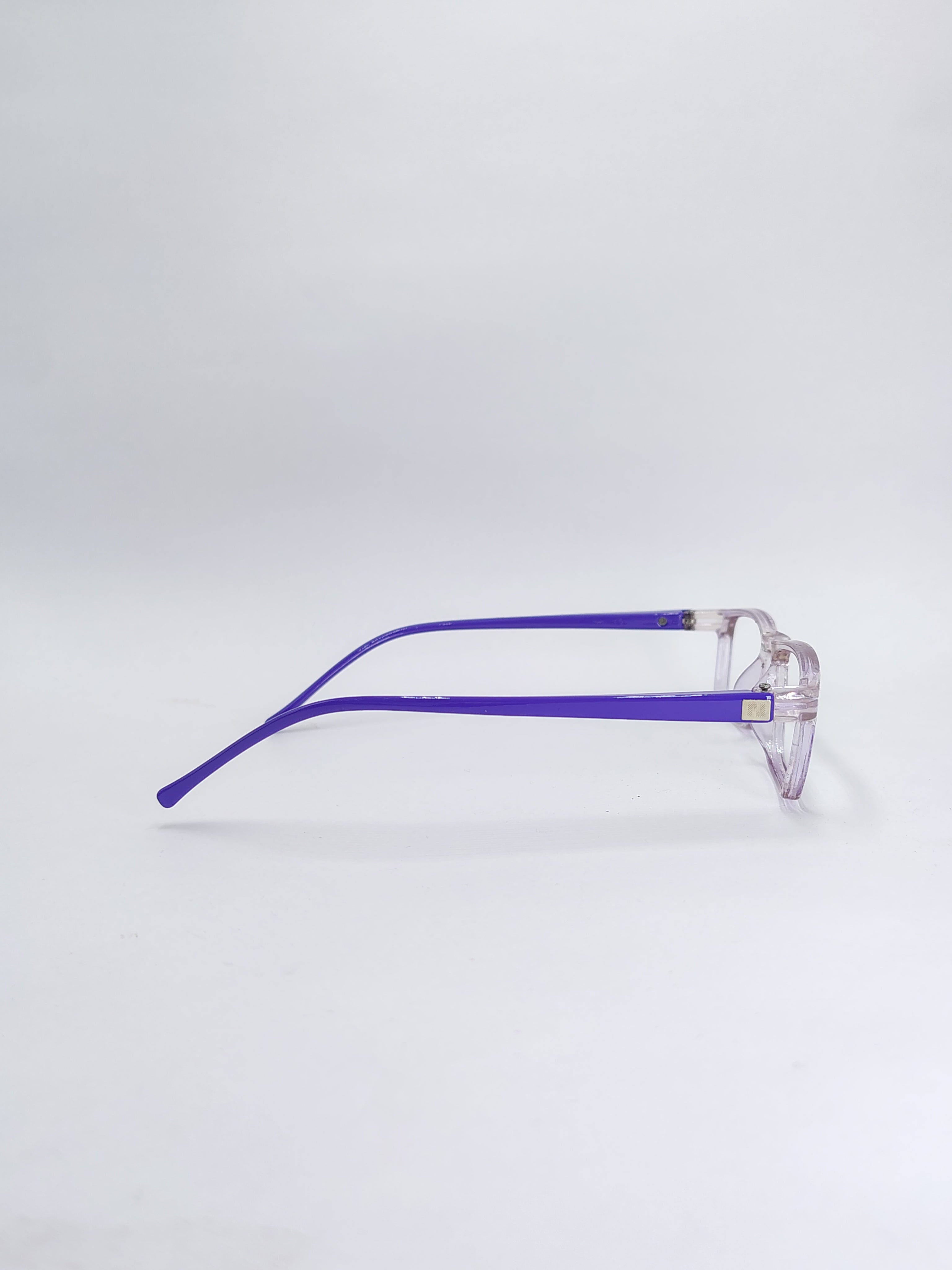 vision plus transparent lavender frame