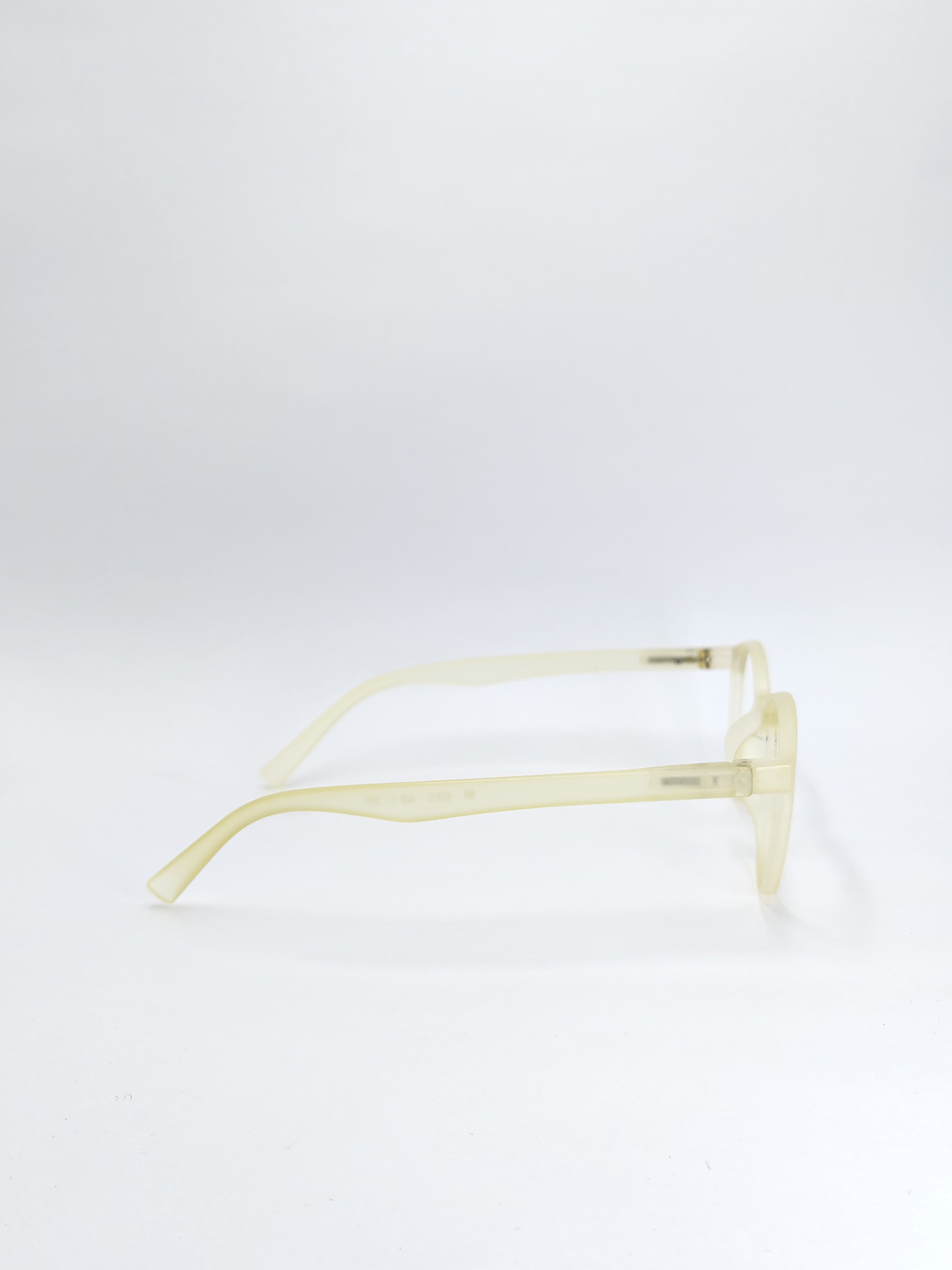 vision plus matte light yellow frame