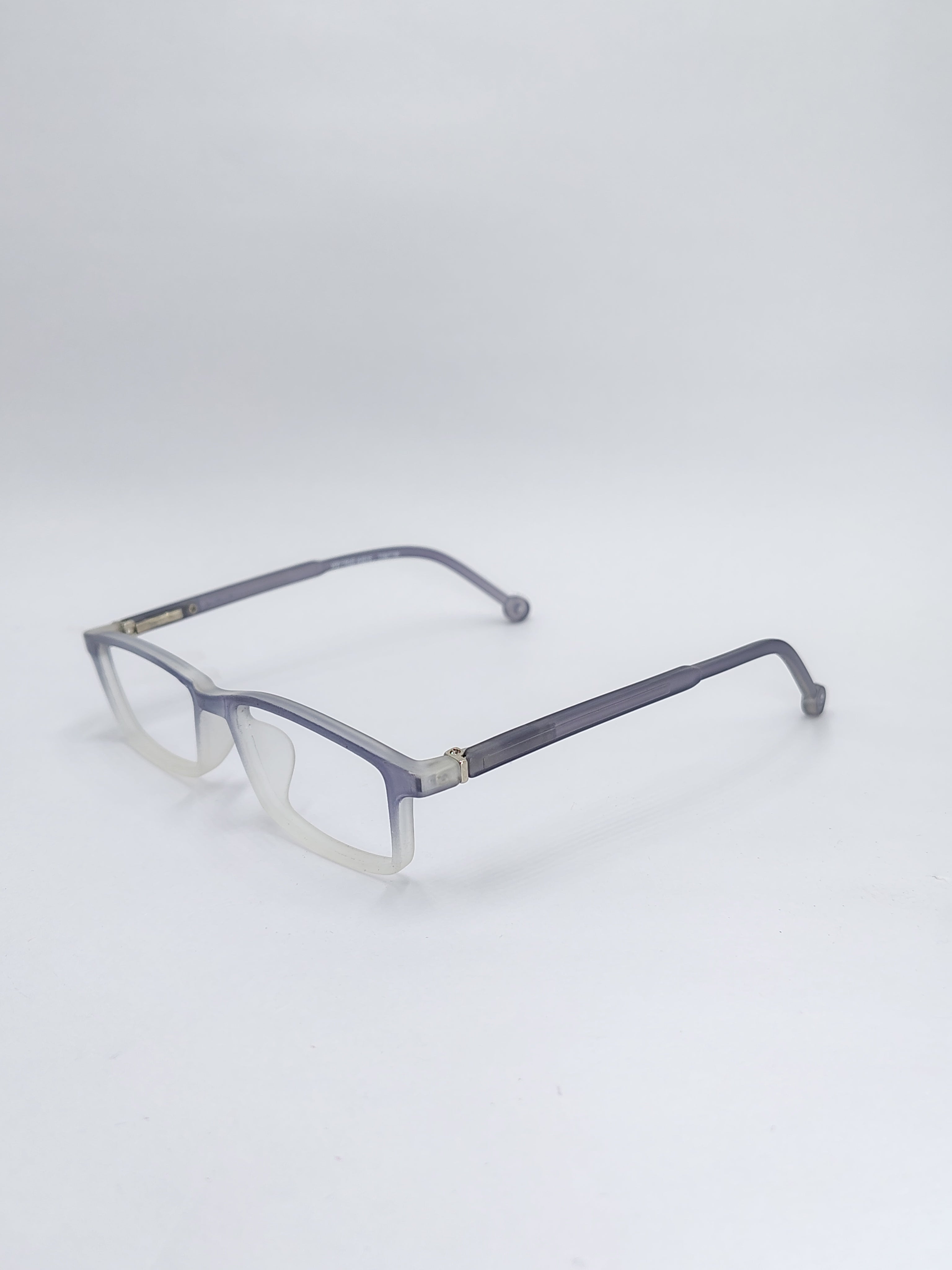 vision plus matte frosted white frame