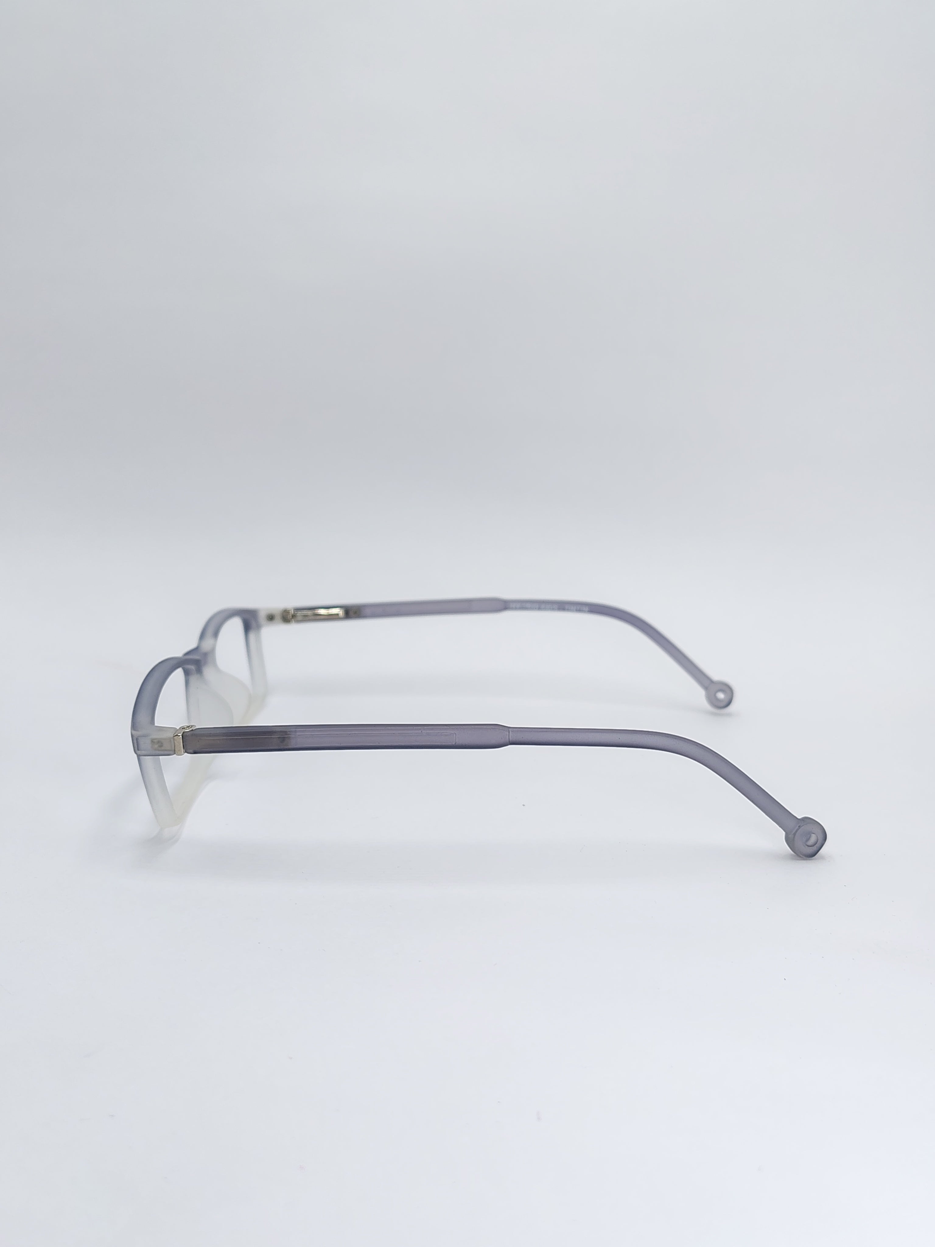 vision plus matte frosted white frame