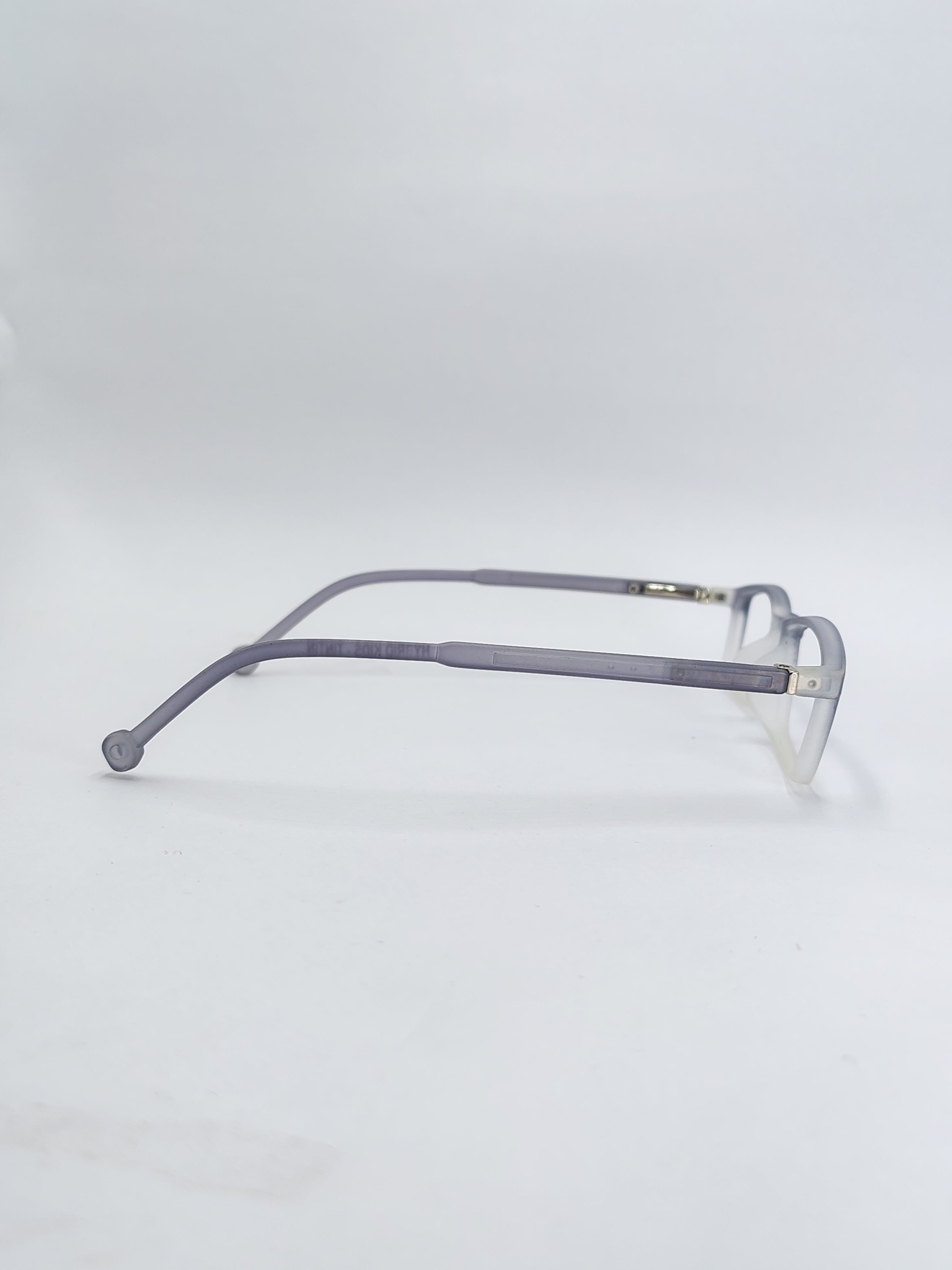 vision plus matte frosted white frame