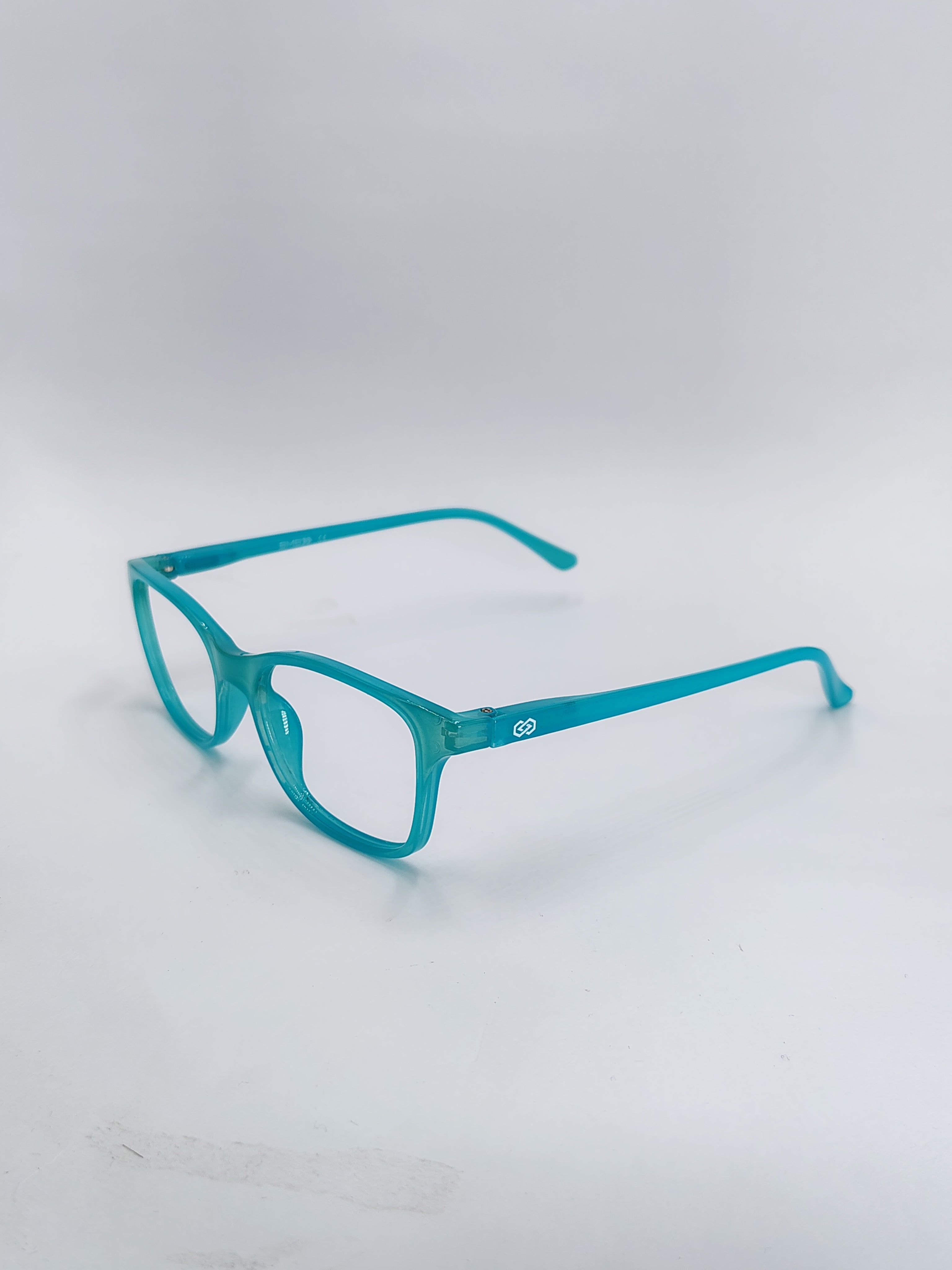vision plus glossy vibrant aqua blue frame