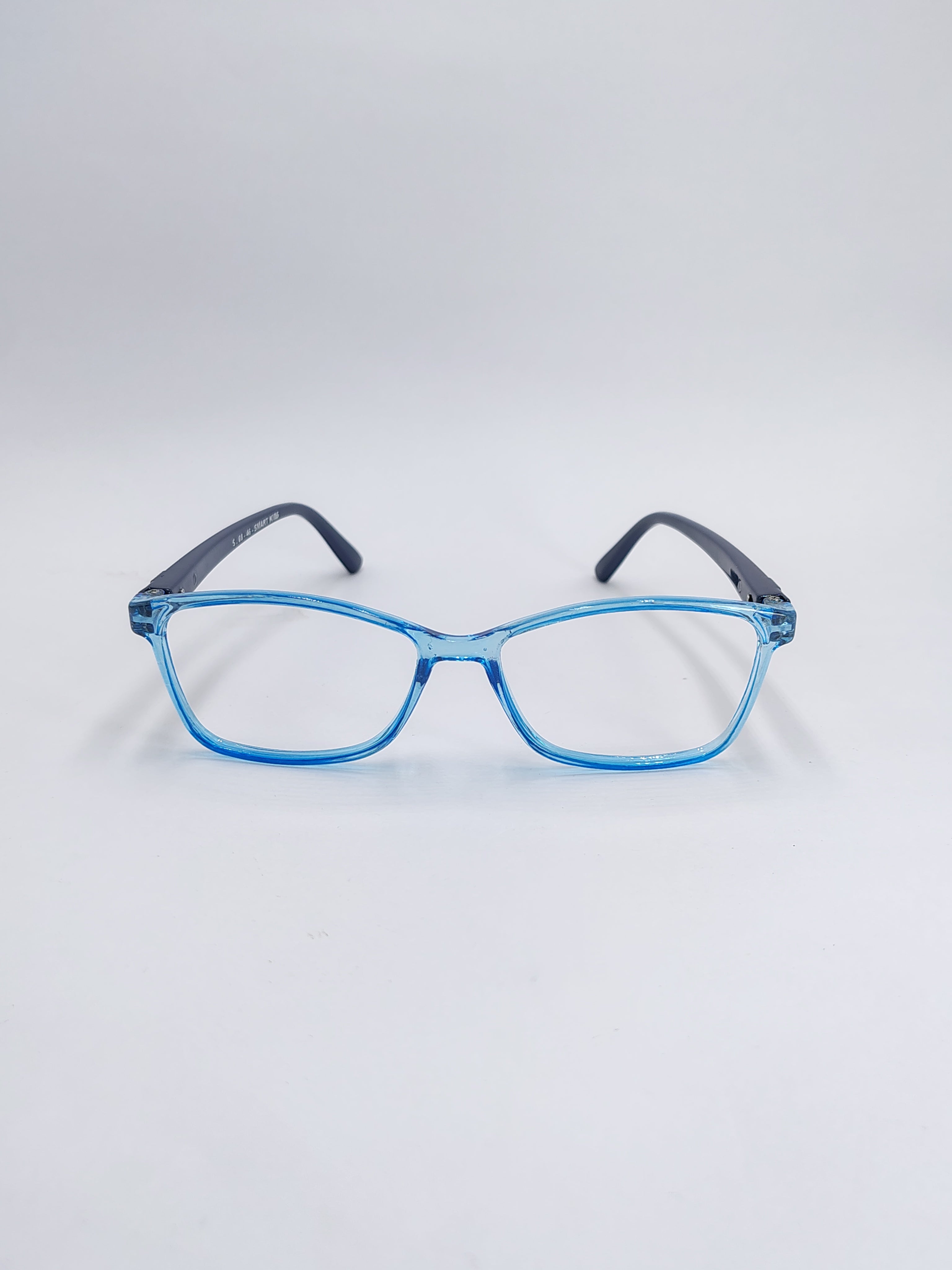 vision plus gloss transparent dual blue frame