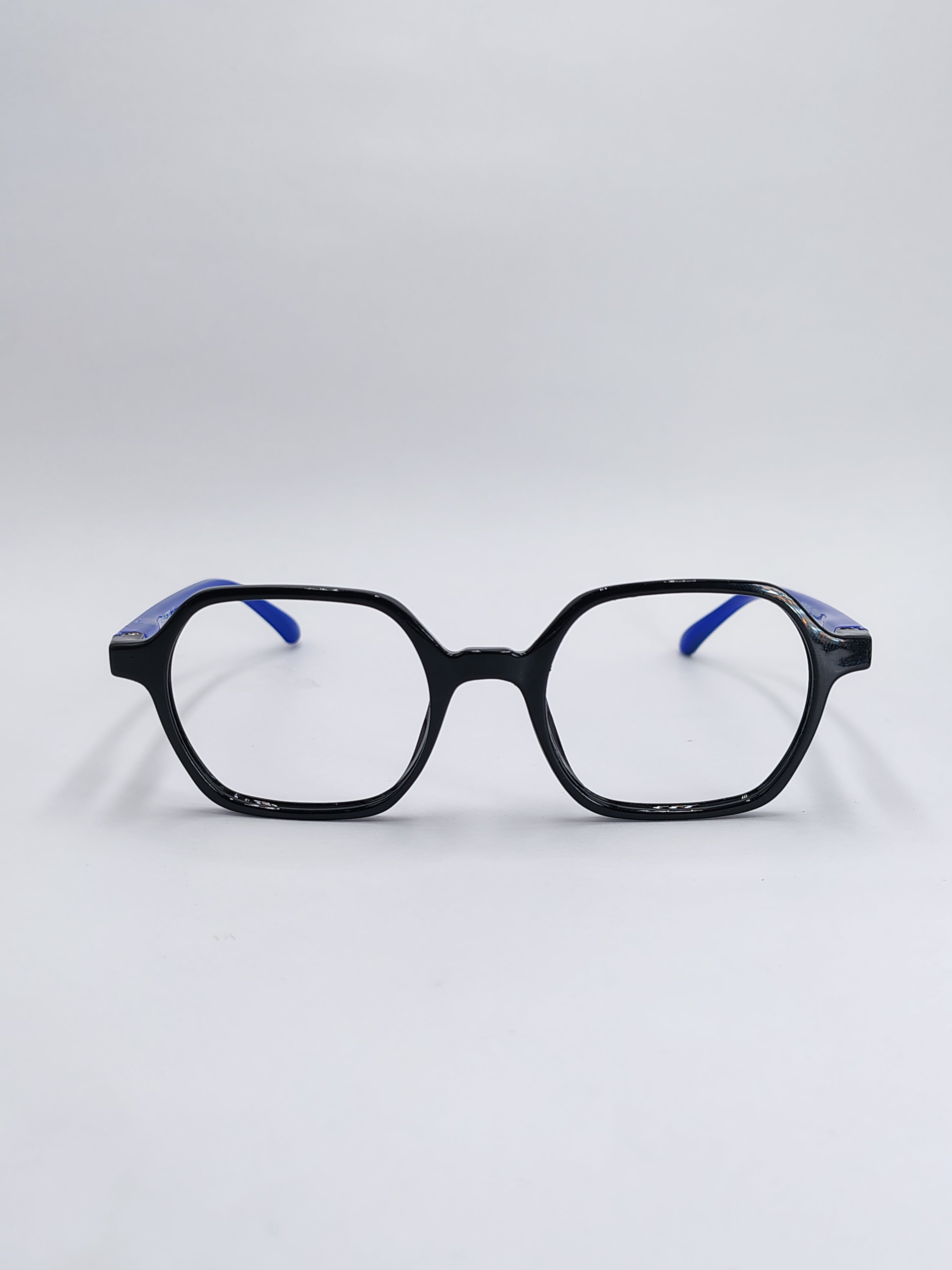 vision plus glossy black and blue frame