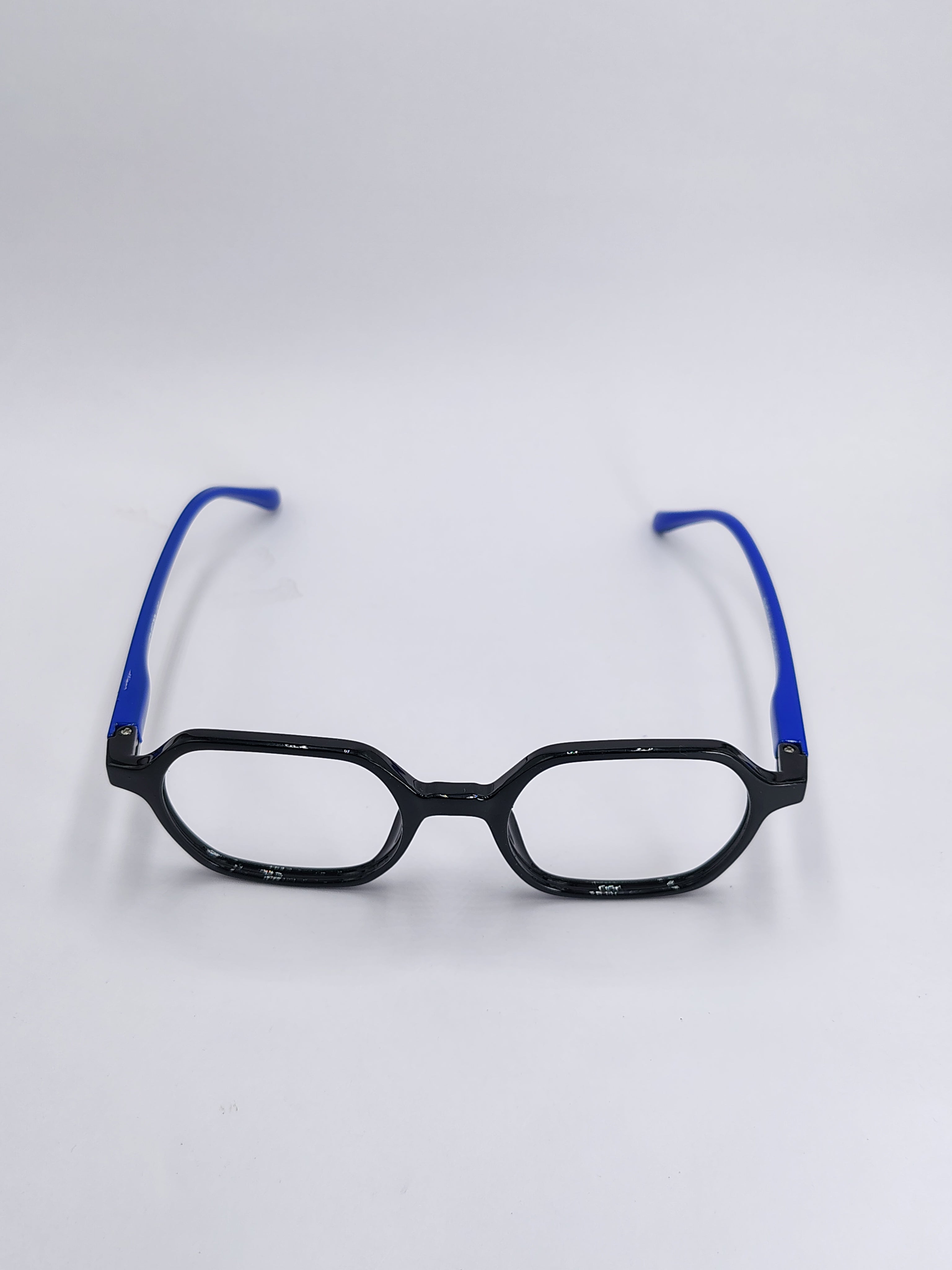 vision plus glossy black and blue frame