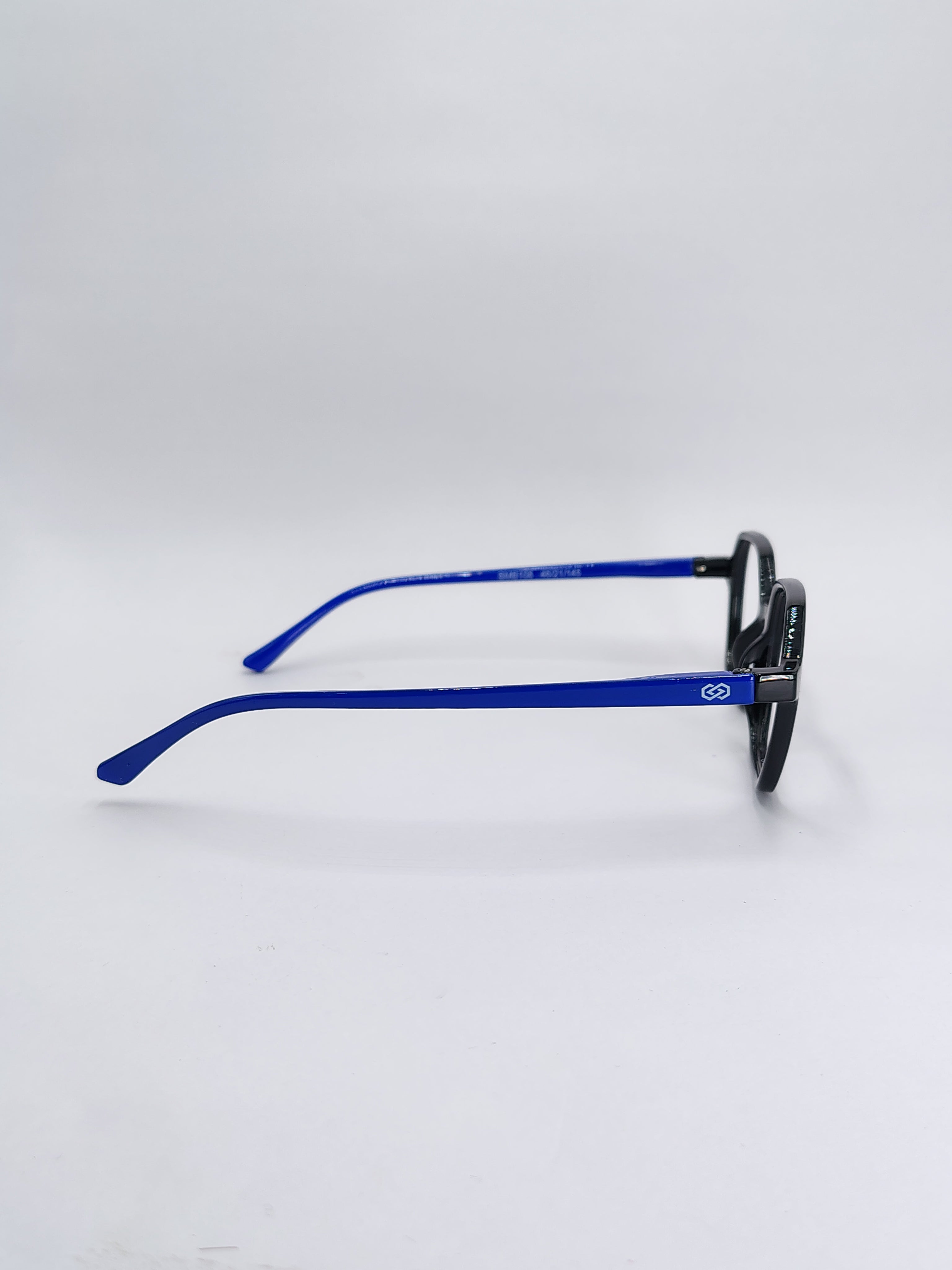 vision plus glossy black and blue frame